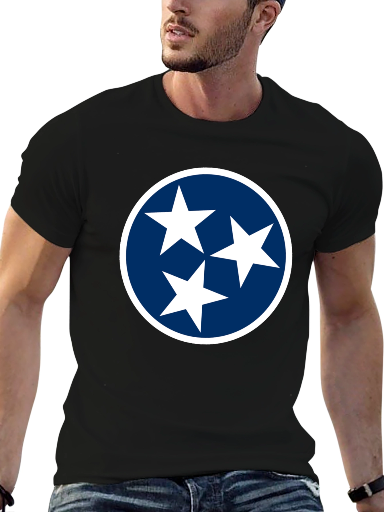 Tennessee Tri-Star Black T-Shirt