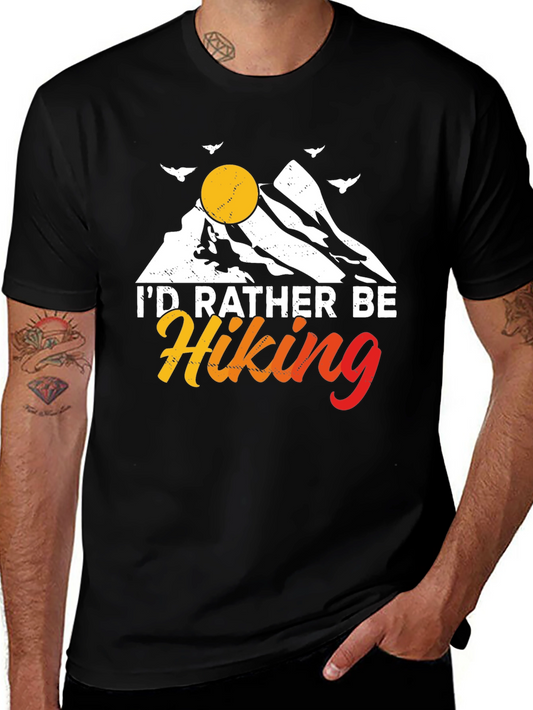 Id Rather Be Hiking Graphic T-Shirt