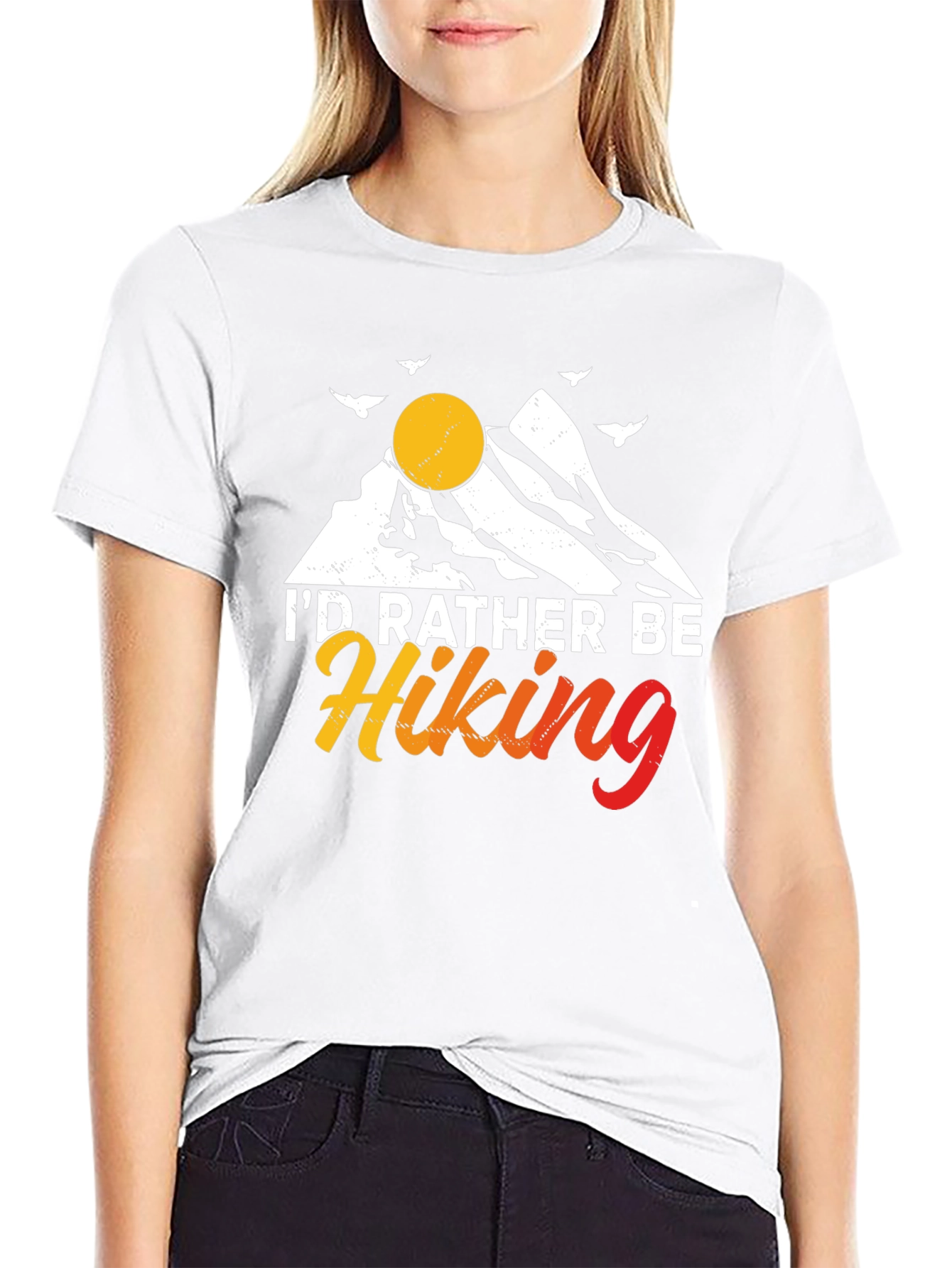 Id Rather Be Hiking Graphic T-Shirt