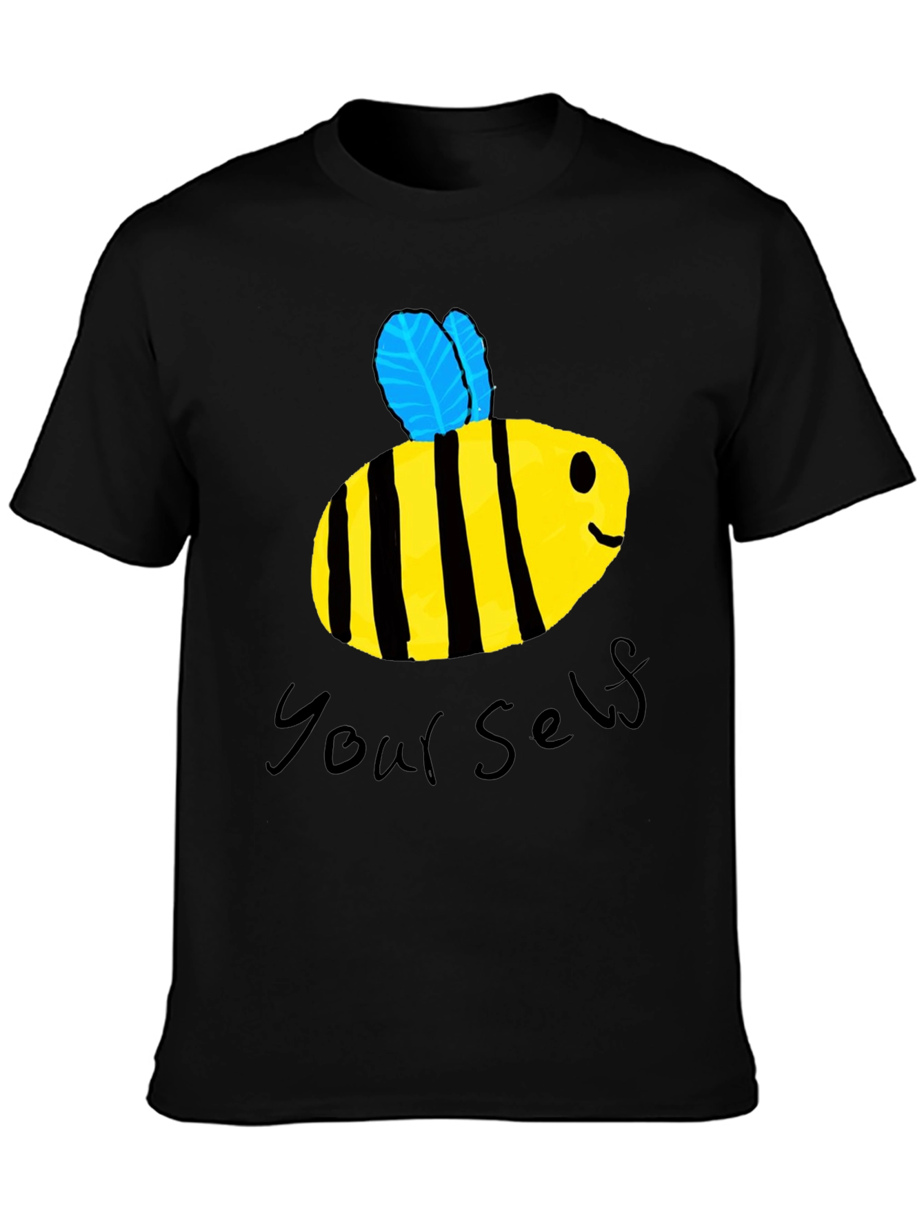 Bee Yourself Graphic T-Shirt - Black Cotton Tee
