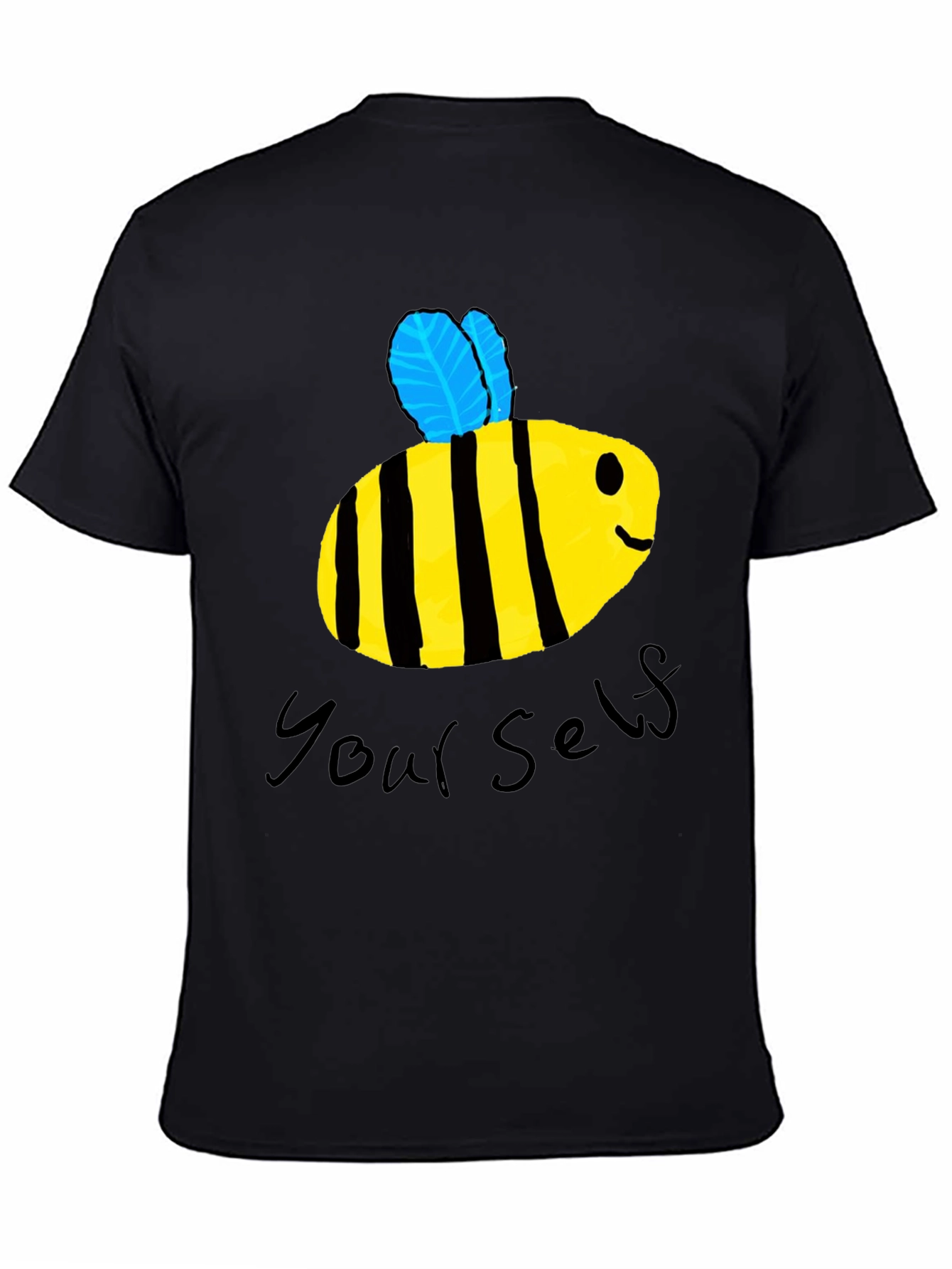 Bee Yourself Graphic T-Shirt - Black Cotton Tee