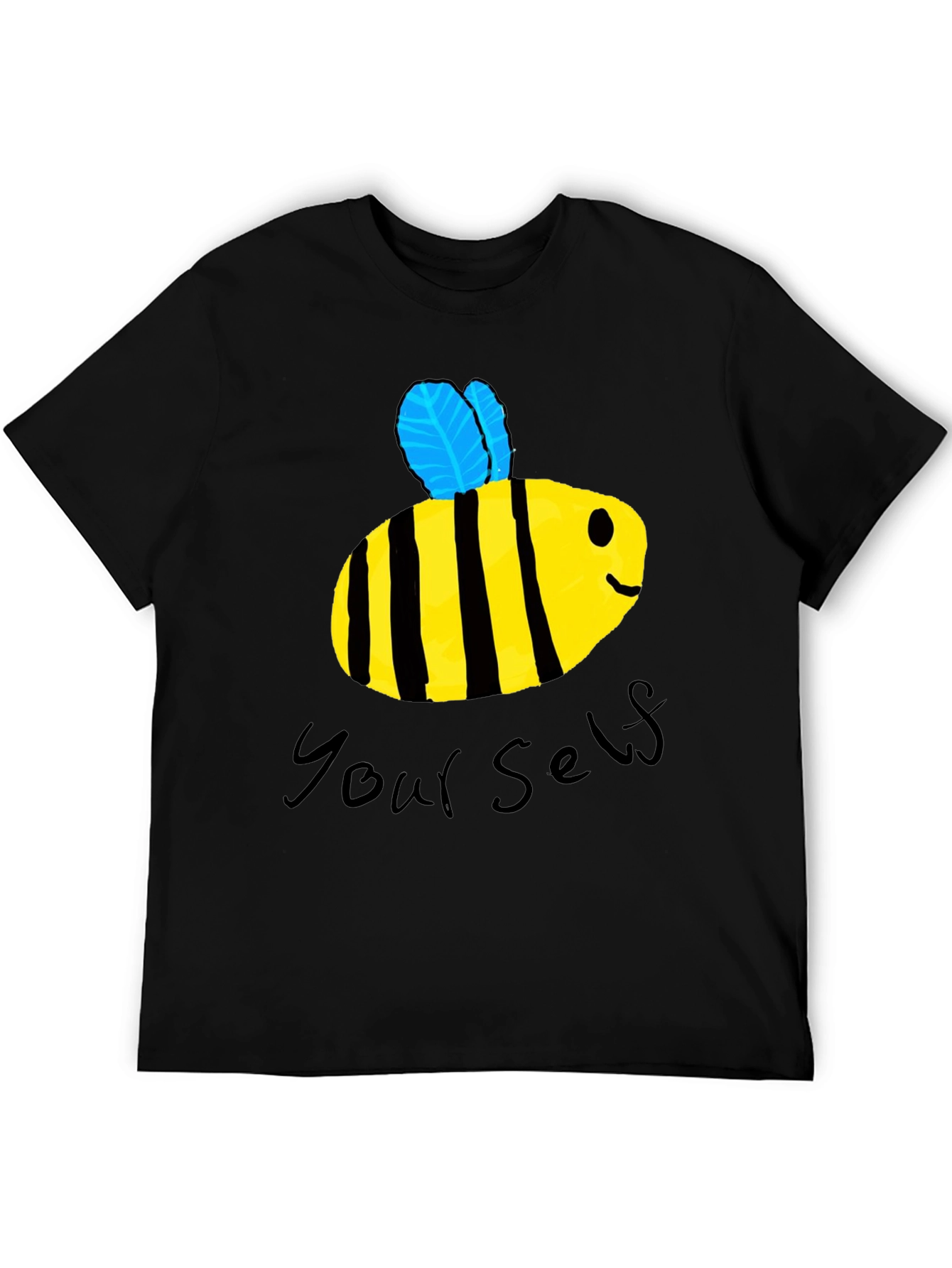 Bee Yourself Graphic T-Shirt - Black Cotton Tee