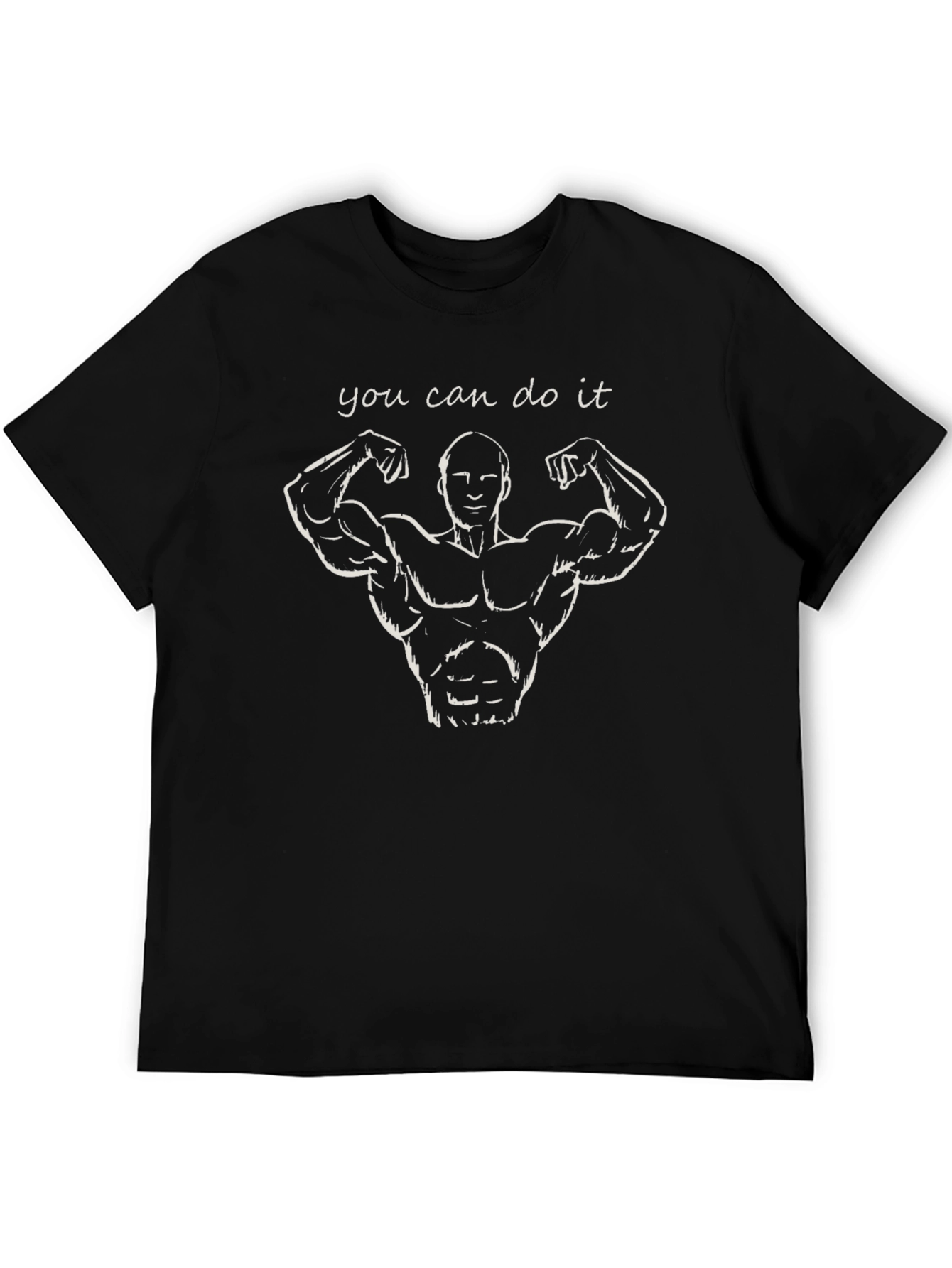 Motivating Gym T-Shirt: You Can Do It!