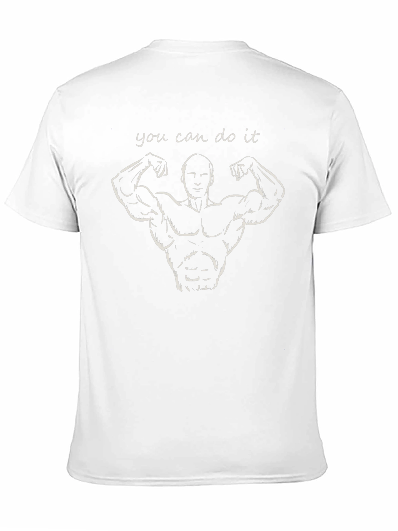 Motivating Gym T-Shirt: You Can Do It!