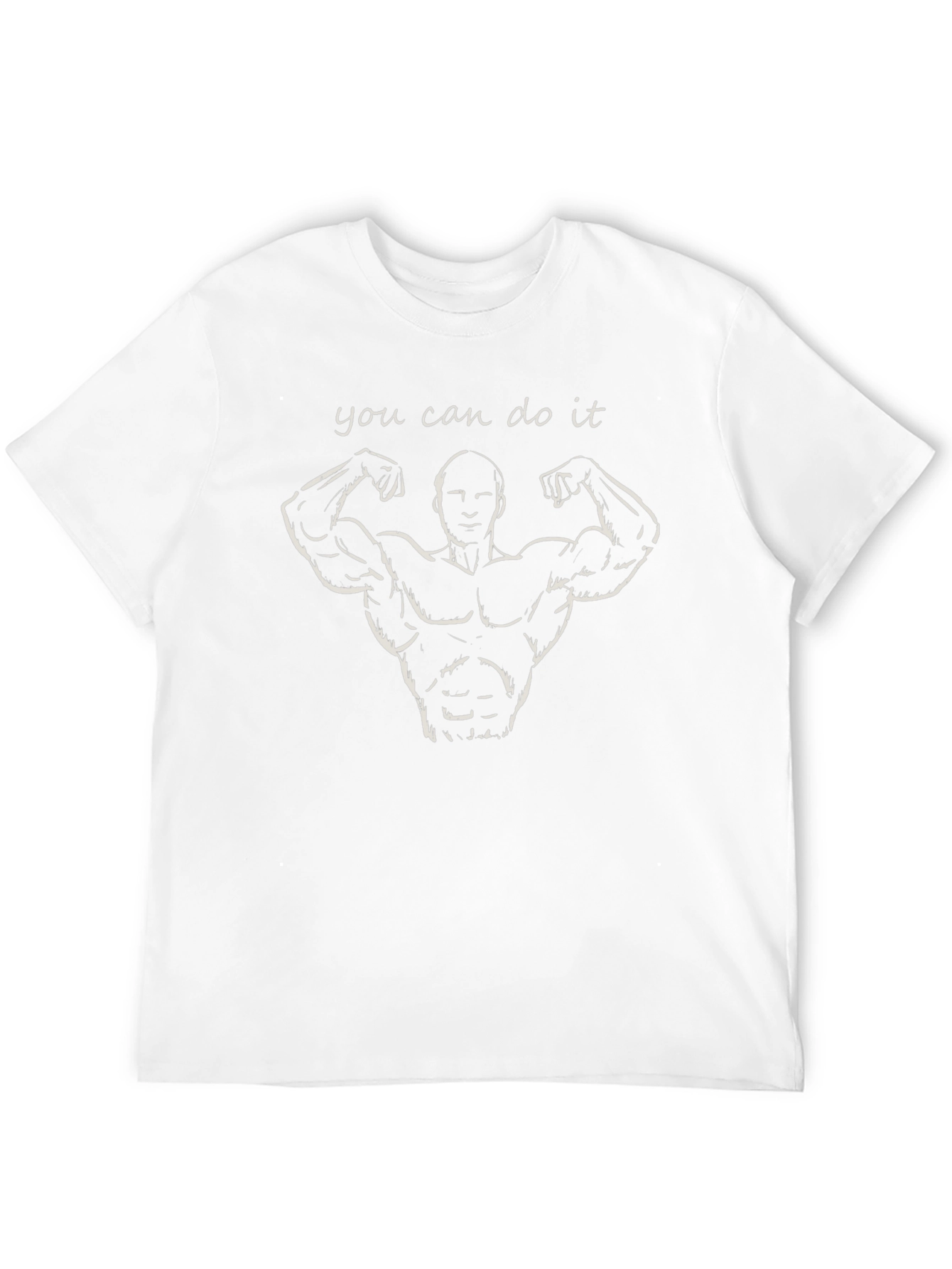 Motivating Gym T-Shirt: You Can Do It!