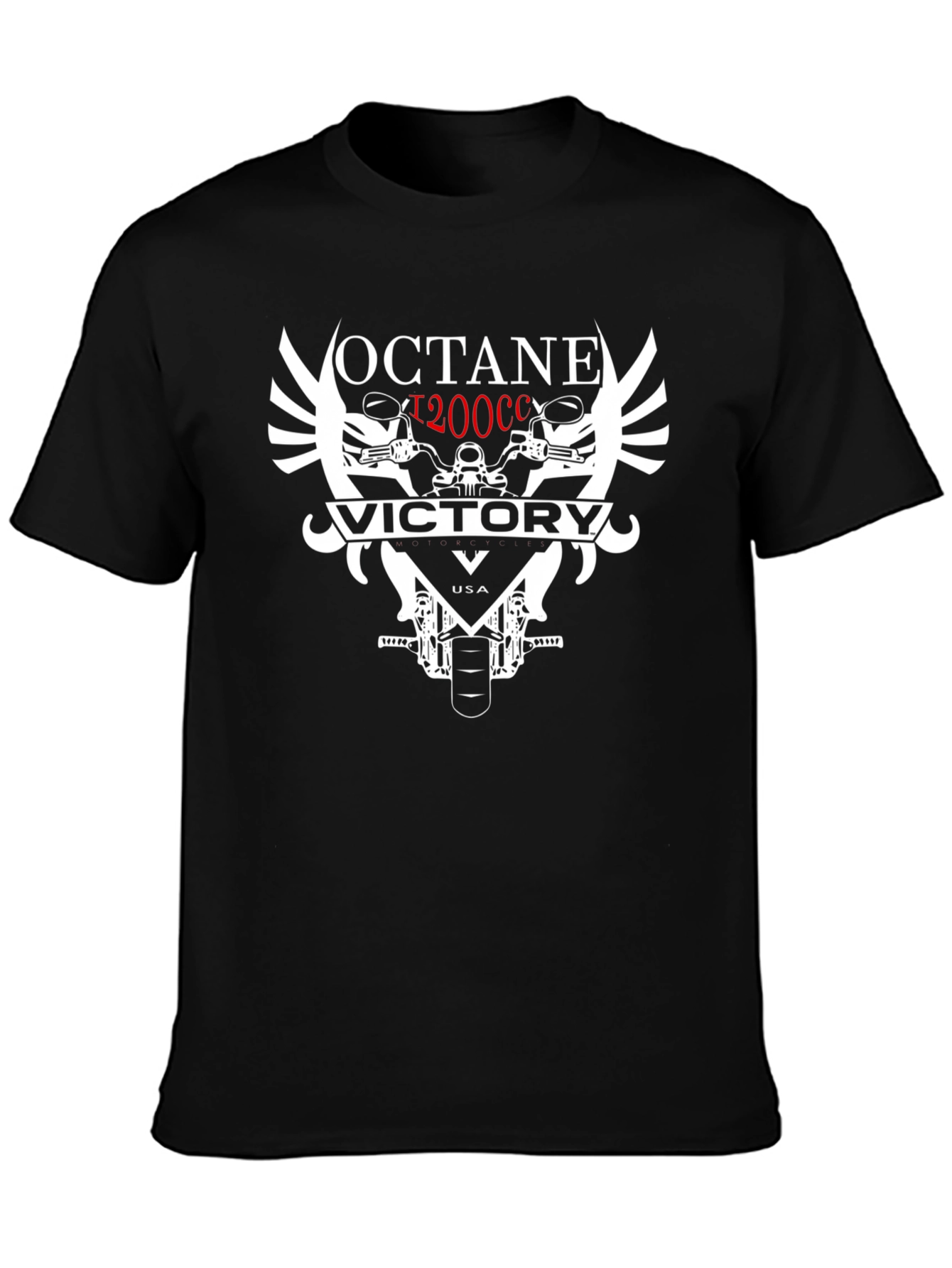 Octane Victory 1200CC Motorcycle Graphic T-Shirt