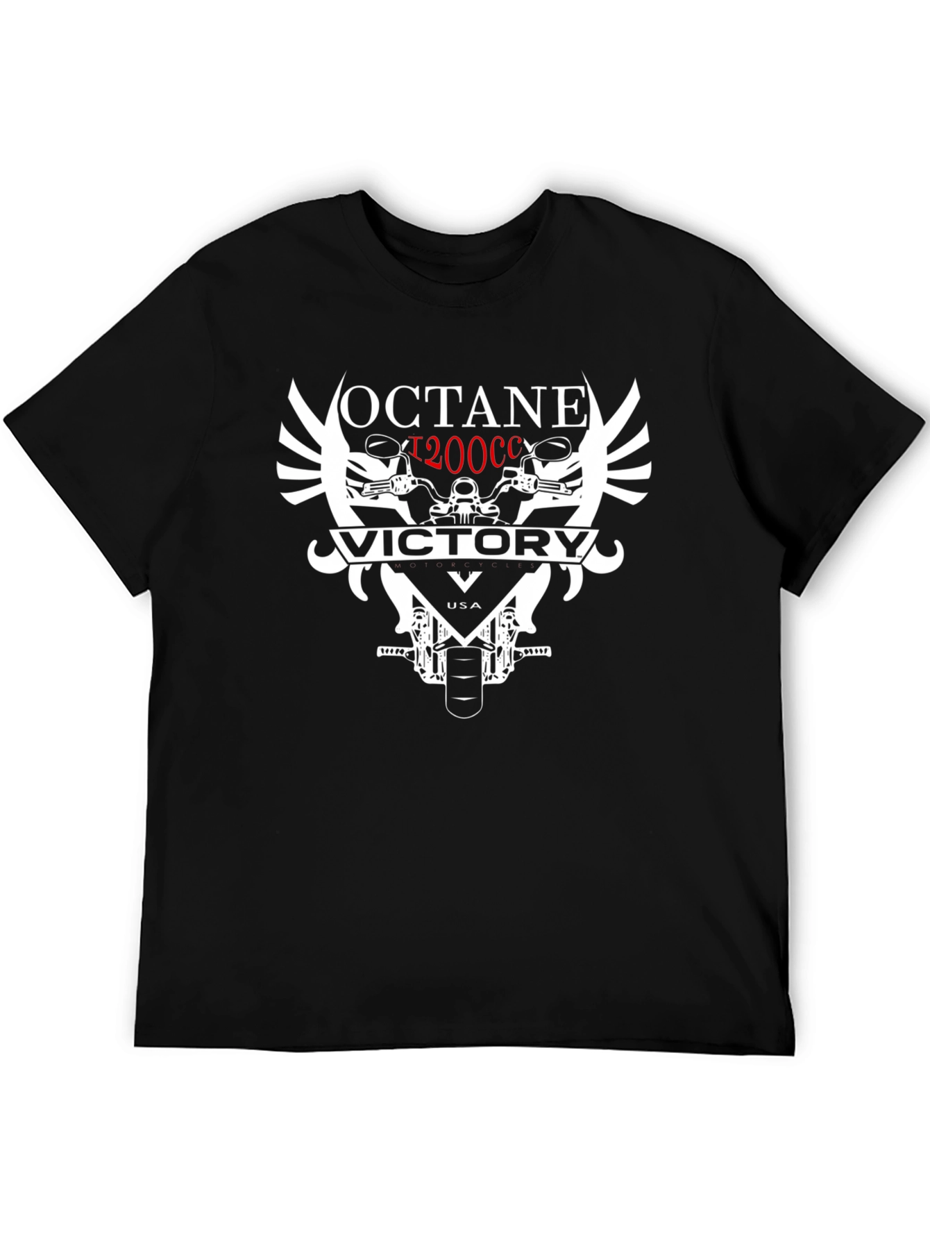 Octane Victory 1200CC Motorcycle Graphic T-Shirt