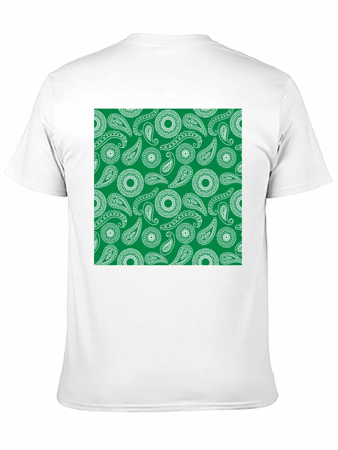 Paisley Pattern Black T-Shirt