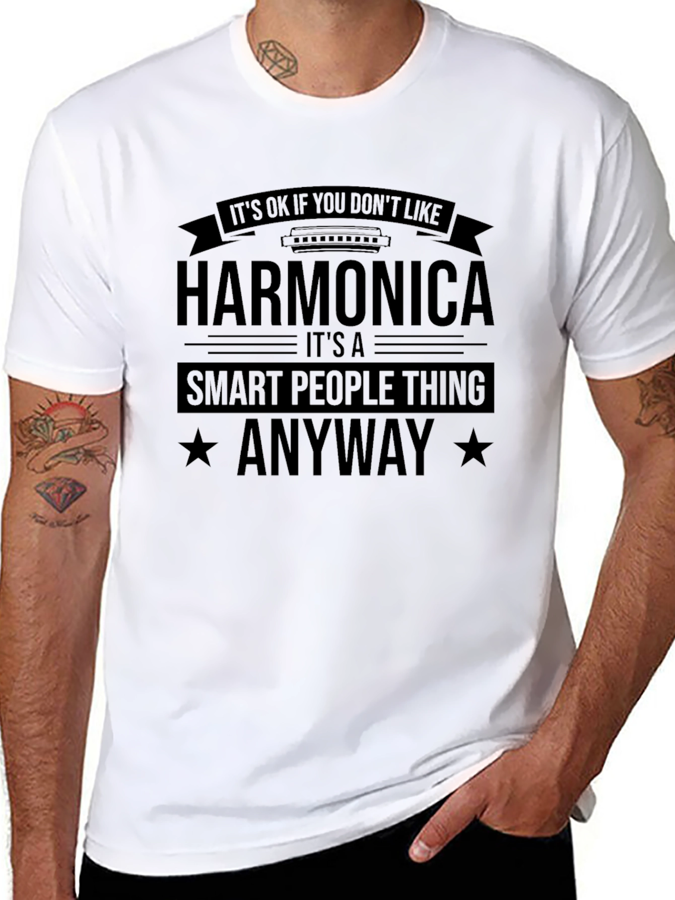 Harmonica Smart People Thing T-Shirt