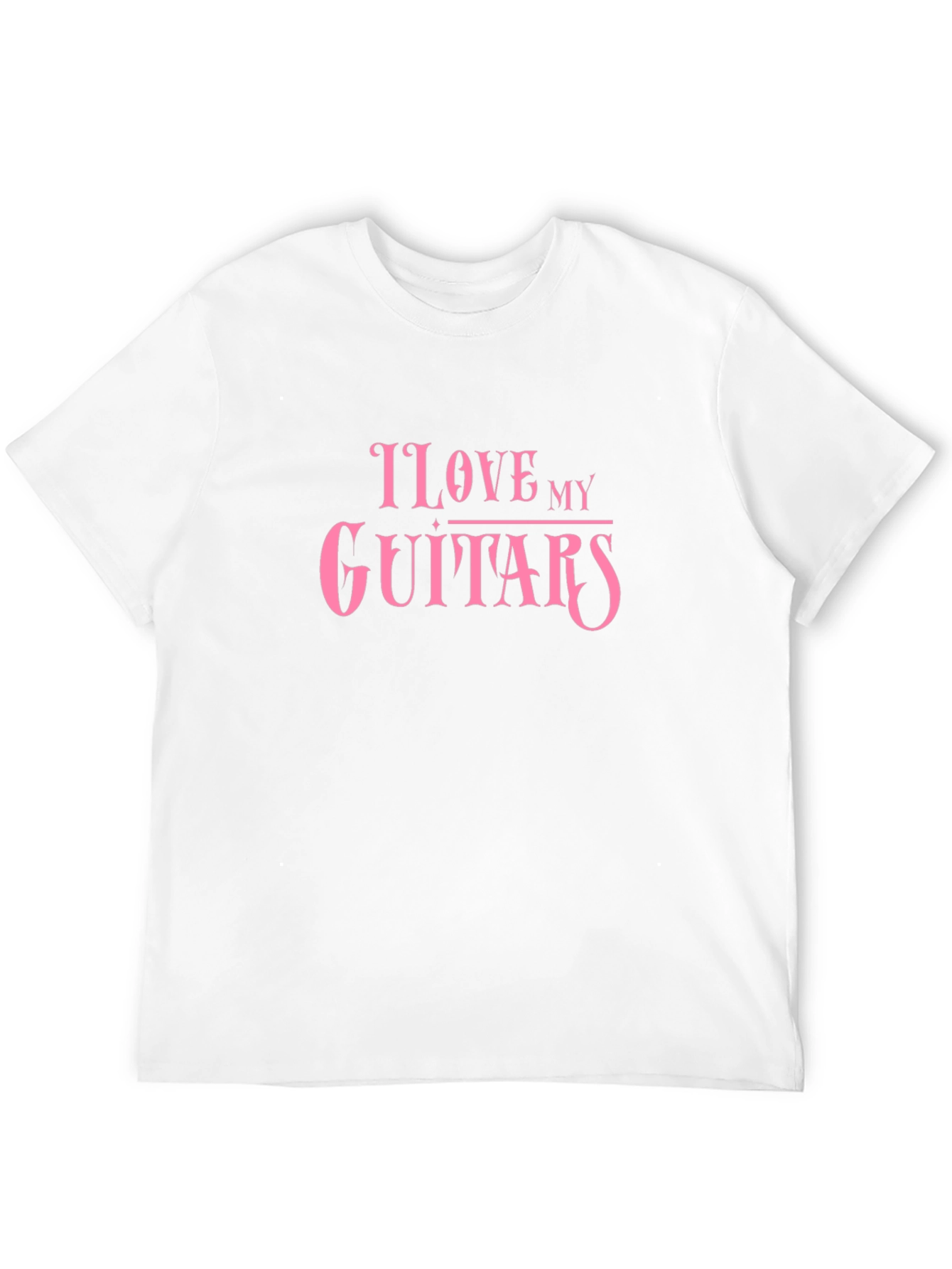 I Love My Guitars Black T-Shirt