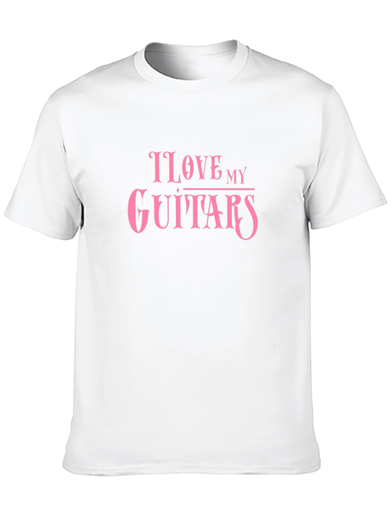I Love My Guitars Black T-Shirt