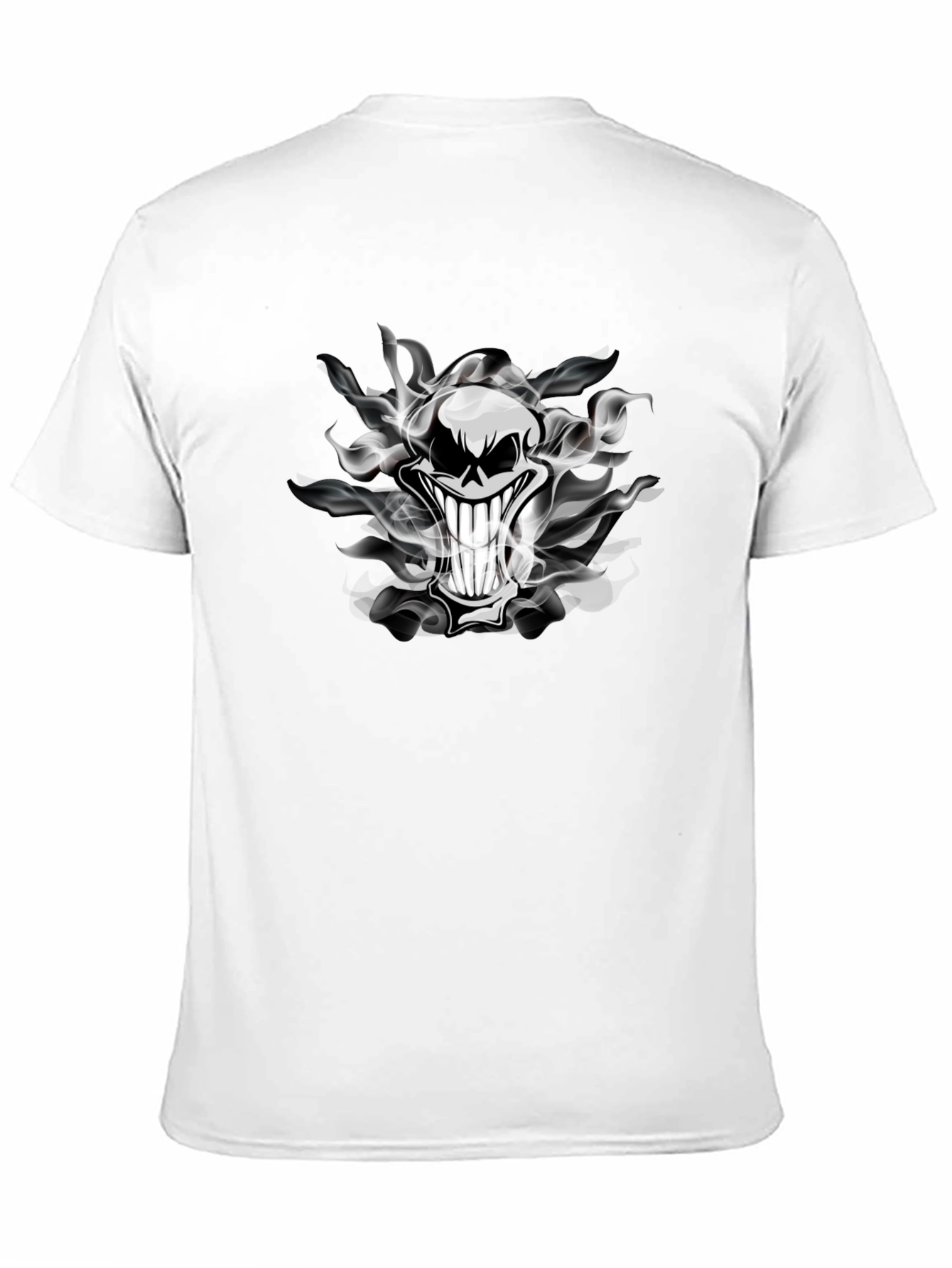 Smoked Skull Graphic Tee - Dark Humor T-Shirt