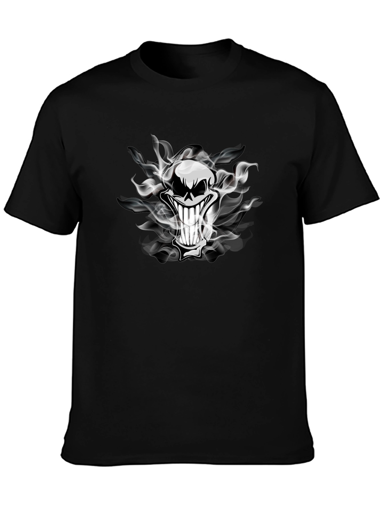 Smoked Skull Graphic Tee - Dark Humor T-Shirt