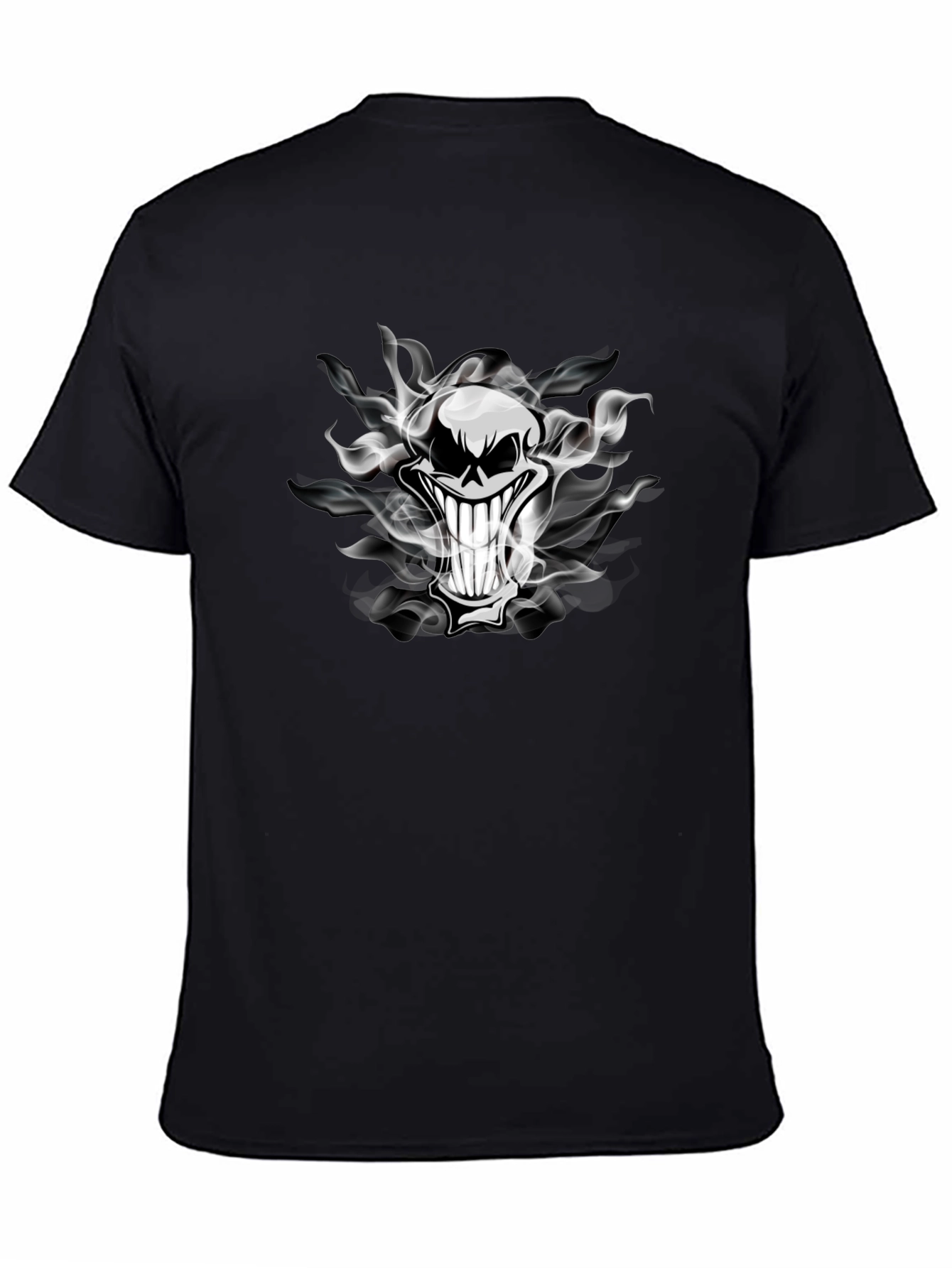 Smoked Skull Graphic Tee - Dark Humor T-Shirt