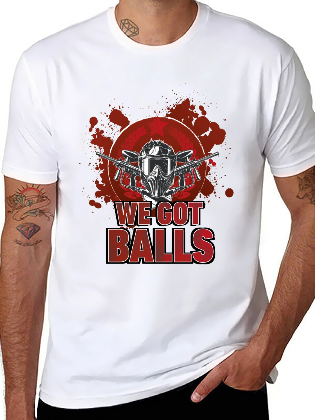 Paintball We Got Balls Graphic T-Shirt