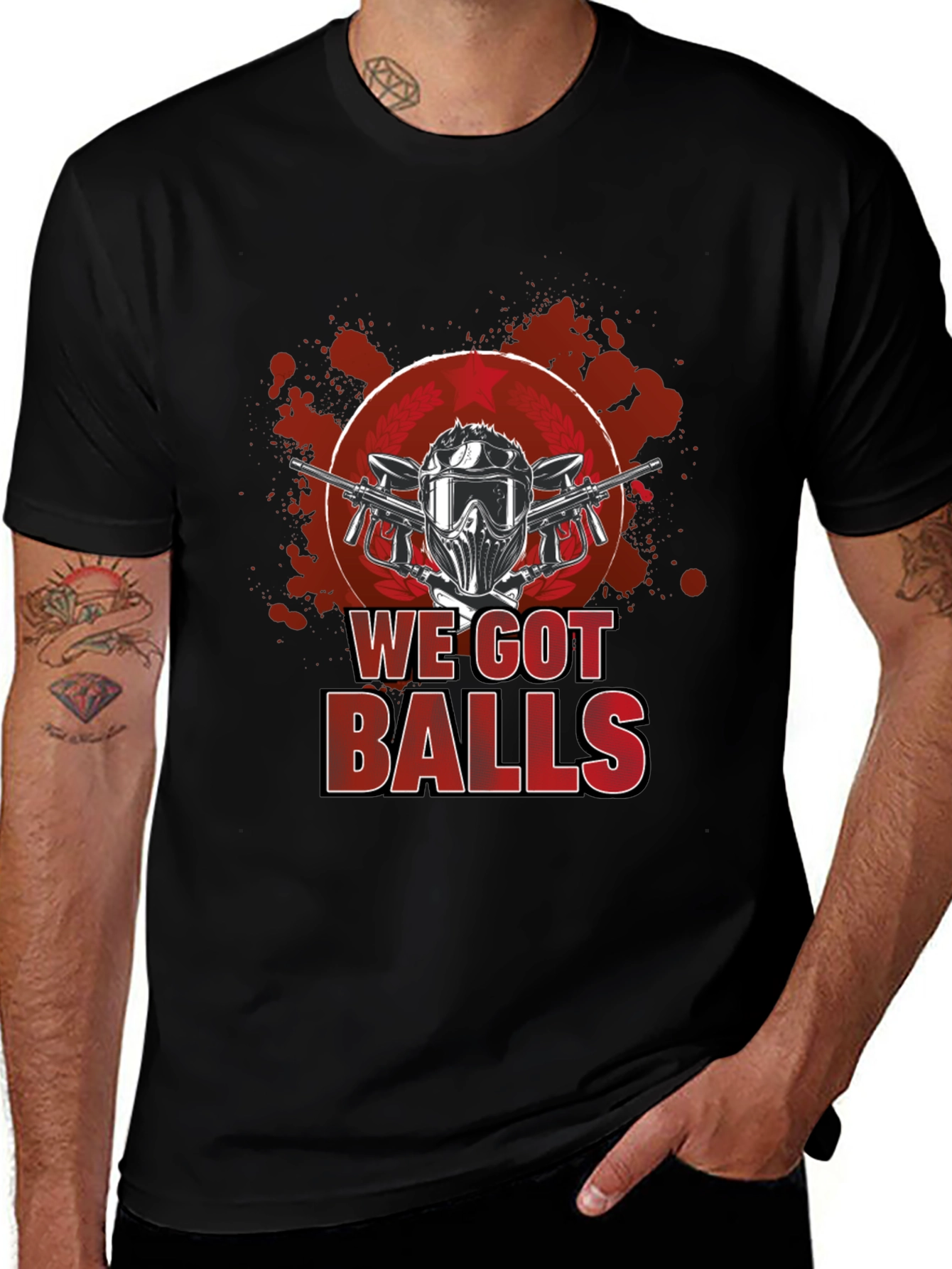 Paintball We Got Balls Graphic T-Shirt