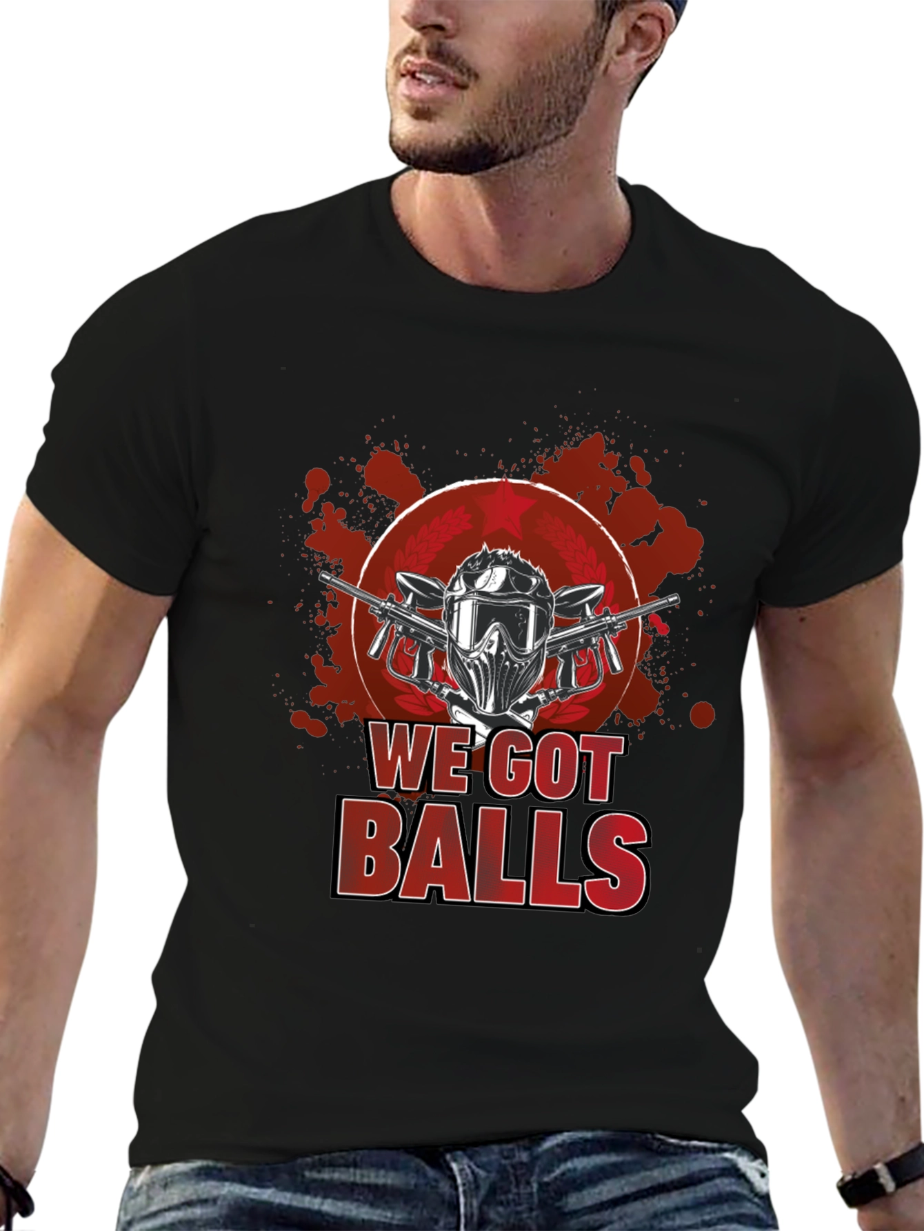 Paintball We Got Balls Graphic T-Shirt