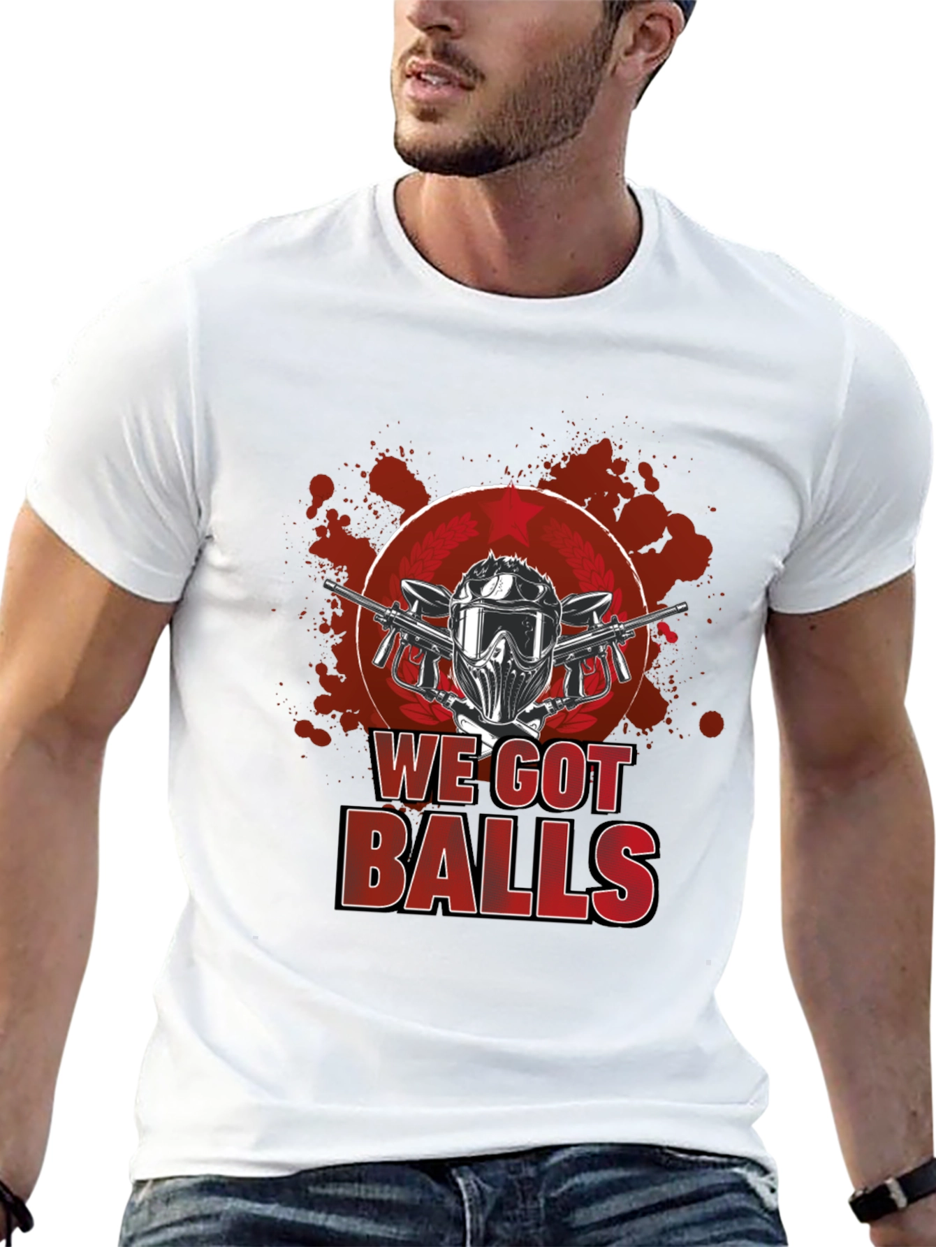 Paintball We Got Balls Graphic T-Shirt