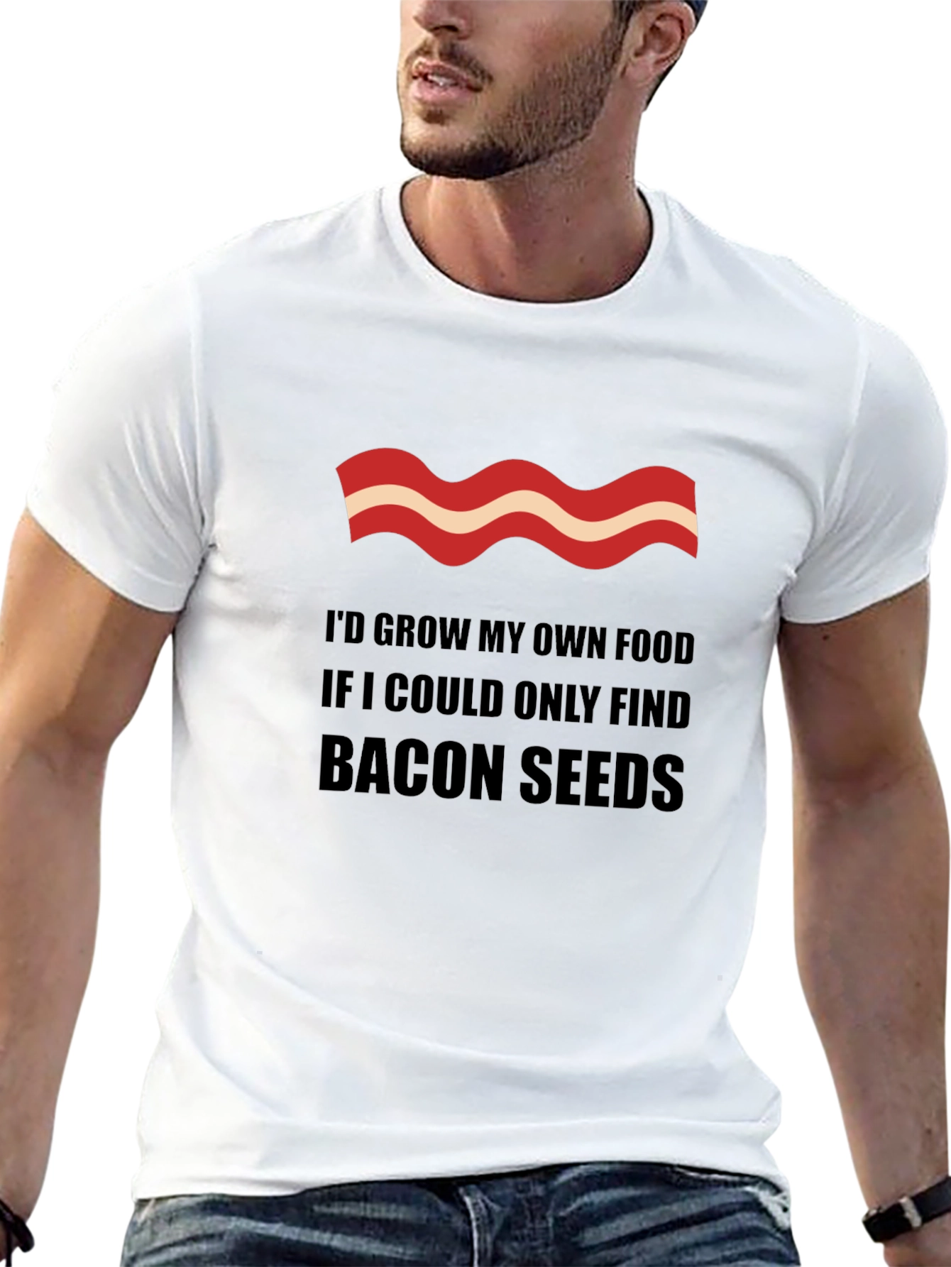 Bacon Seeds Graphic Tee - Funny Sarcastic T-Shirt
