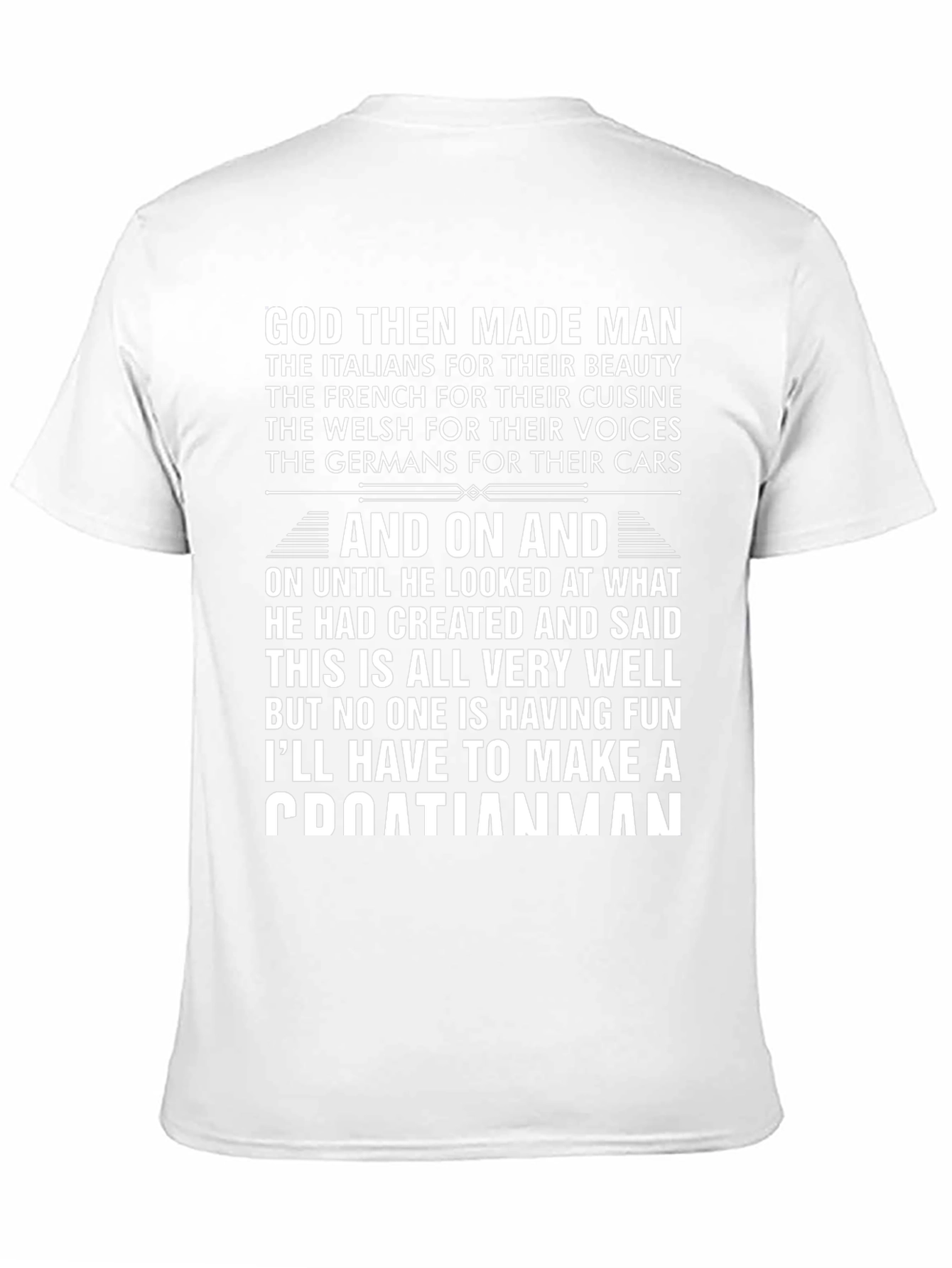 Funny Croatian Man T-Shirt