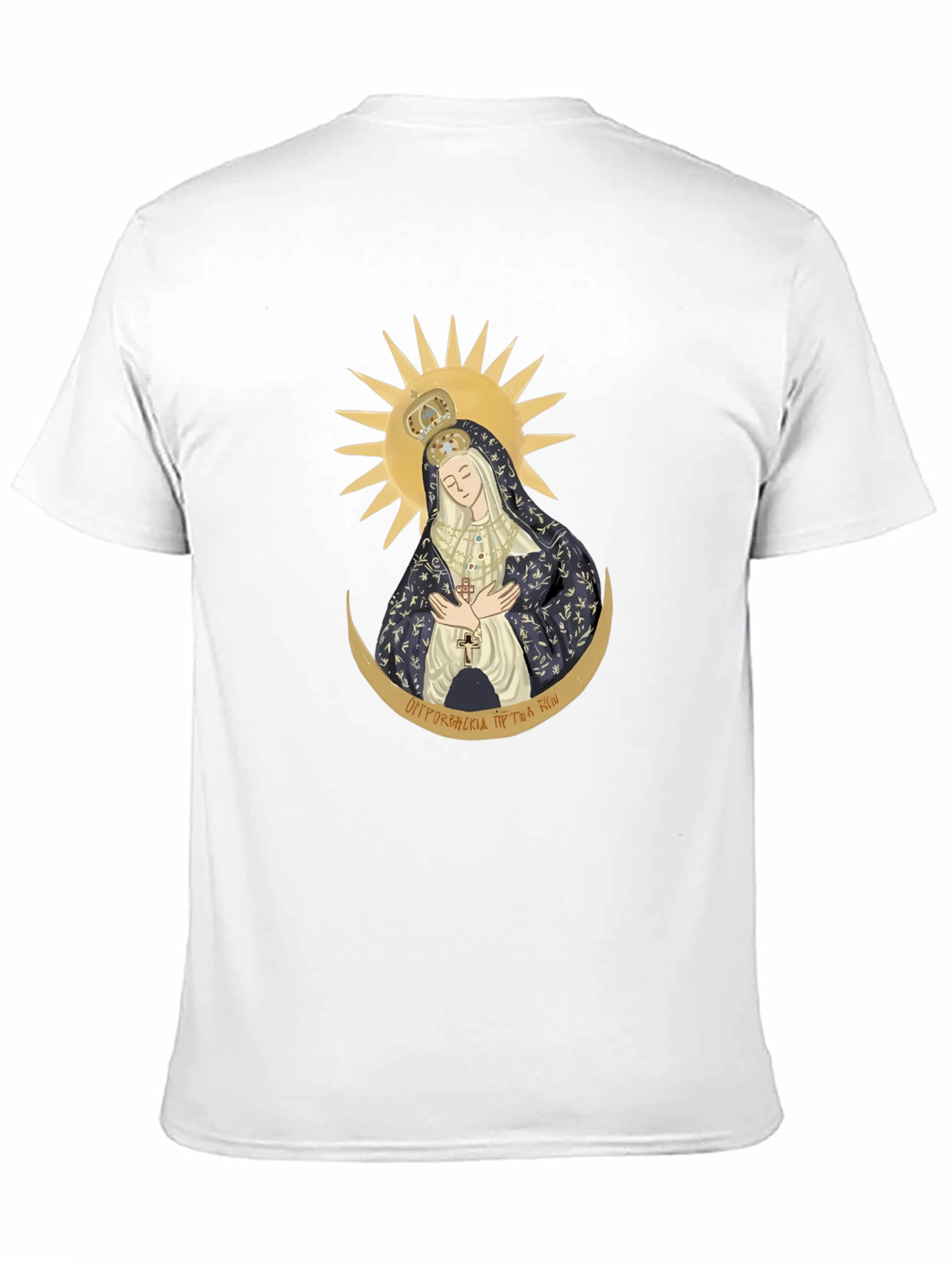 Madonna Graphic Tee - Stylish Religious Art Shirt