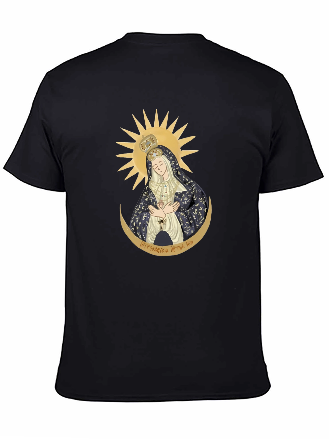 Madonna Graphic Tee - Stylish Religious Art Shirt