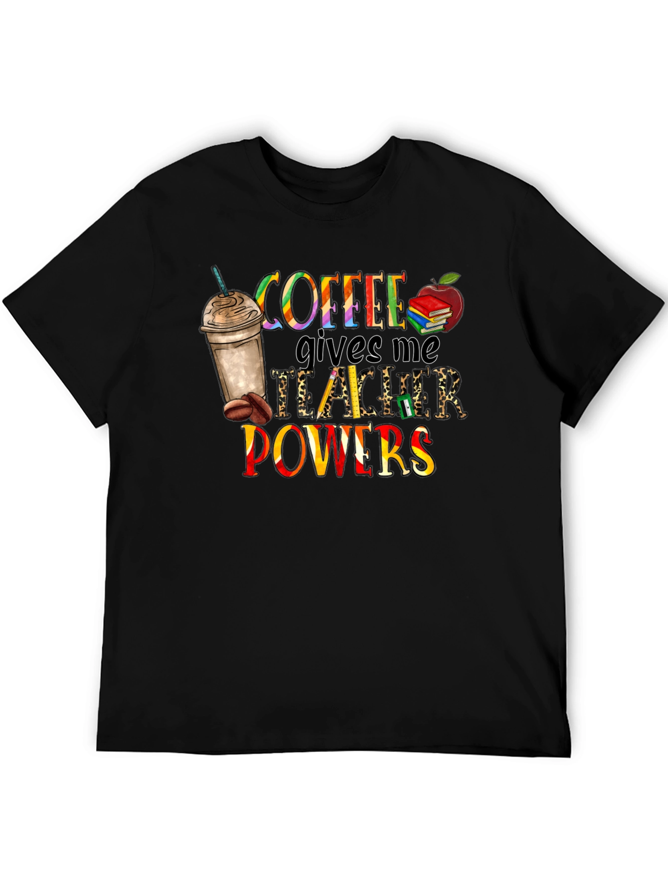 Coffee Teacher Powers Graphic Tee