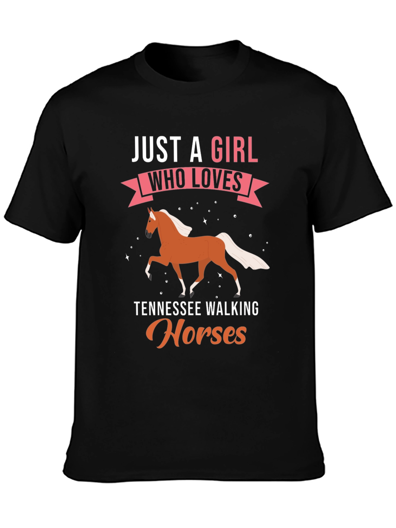 Girl Who Loves Tennessee Walking Horses T-Shirt