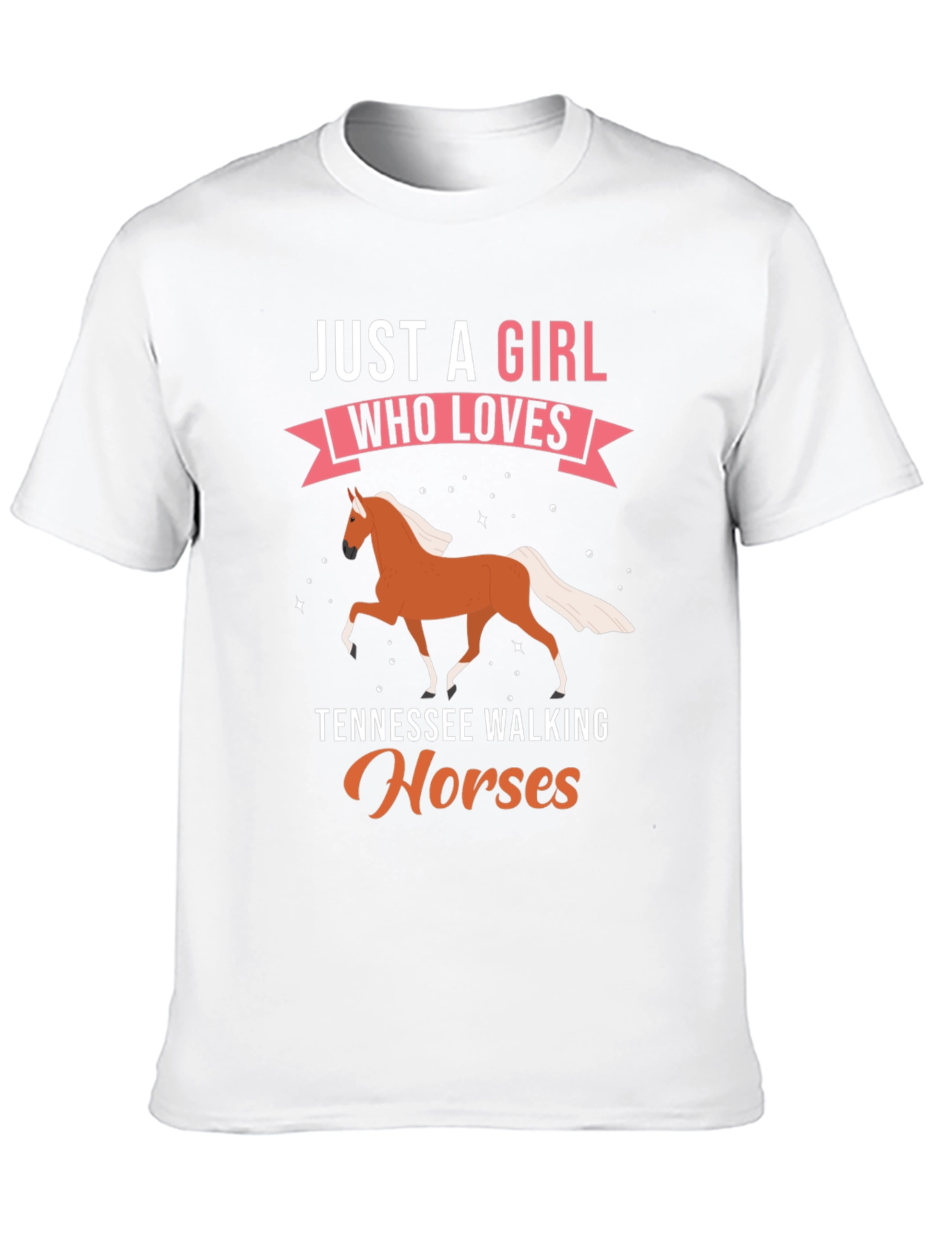 Girl Who Loves Tennessee Walking Horses T-Shirt