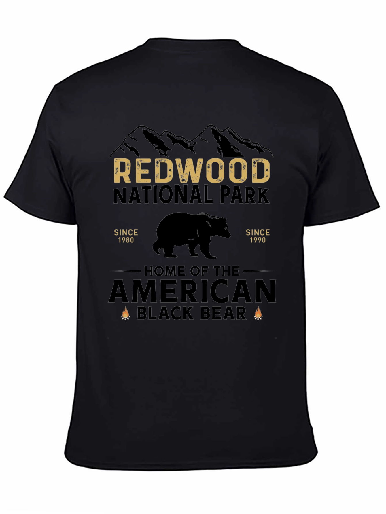Redwood National Park Black Bear Graphic Tee