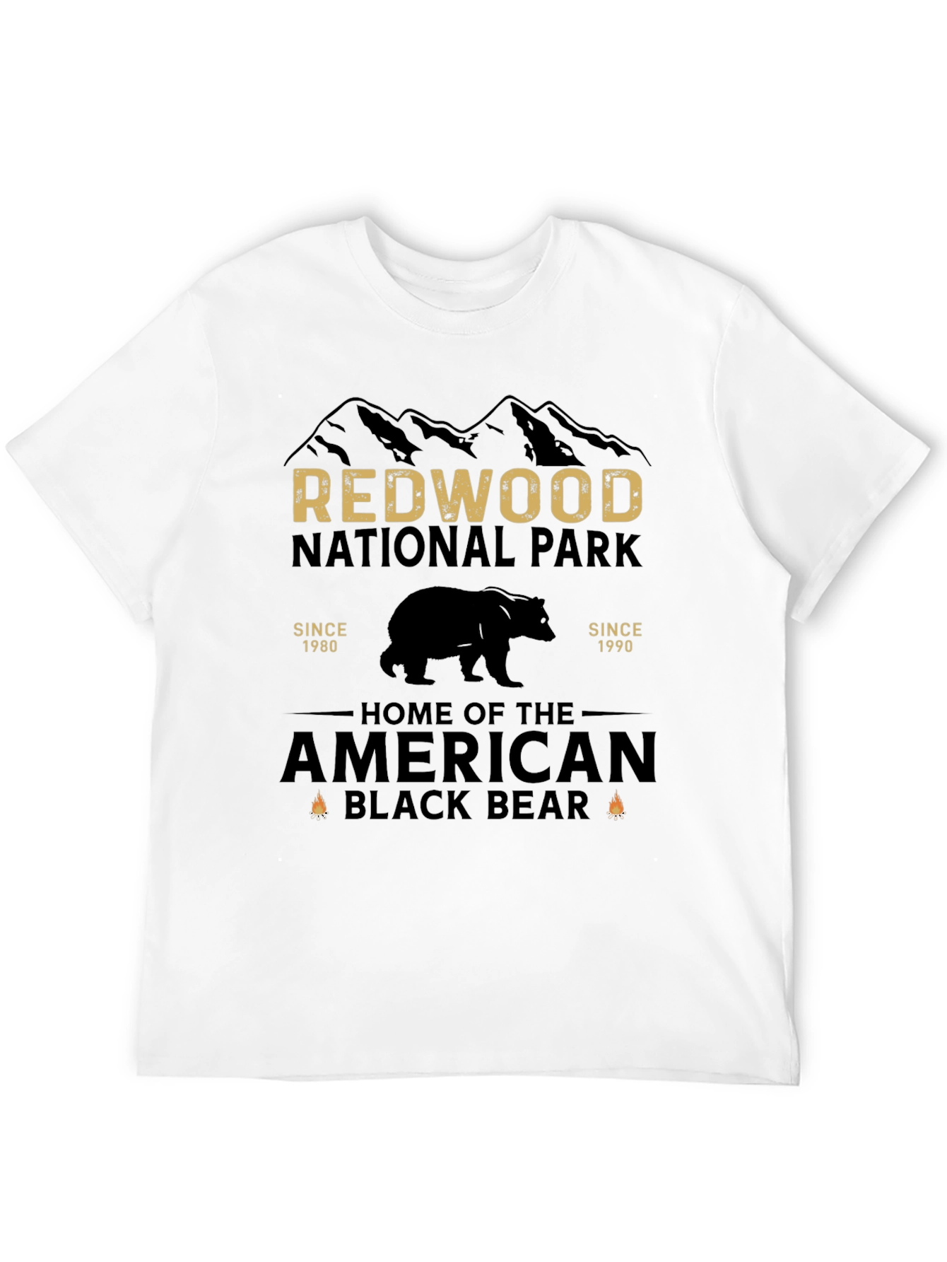 Redwood National Park Black Bear Graphic Tee