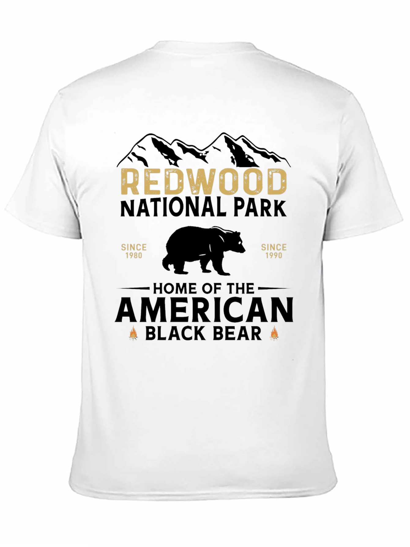 Redwood National Park Black Bear Graphic Tee