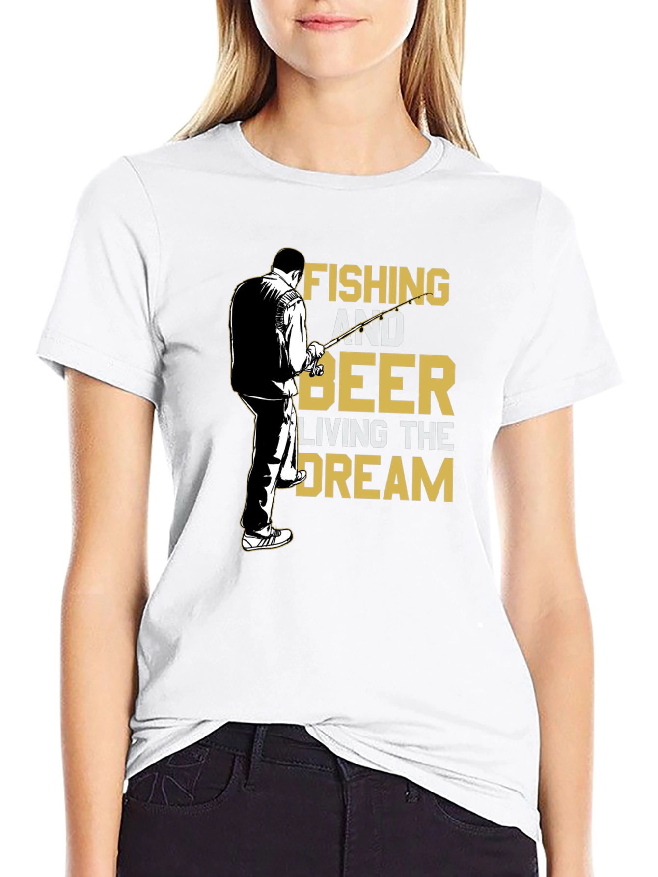 Fishing and Beer T-Shirt - Living the Dream Tee