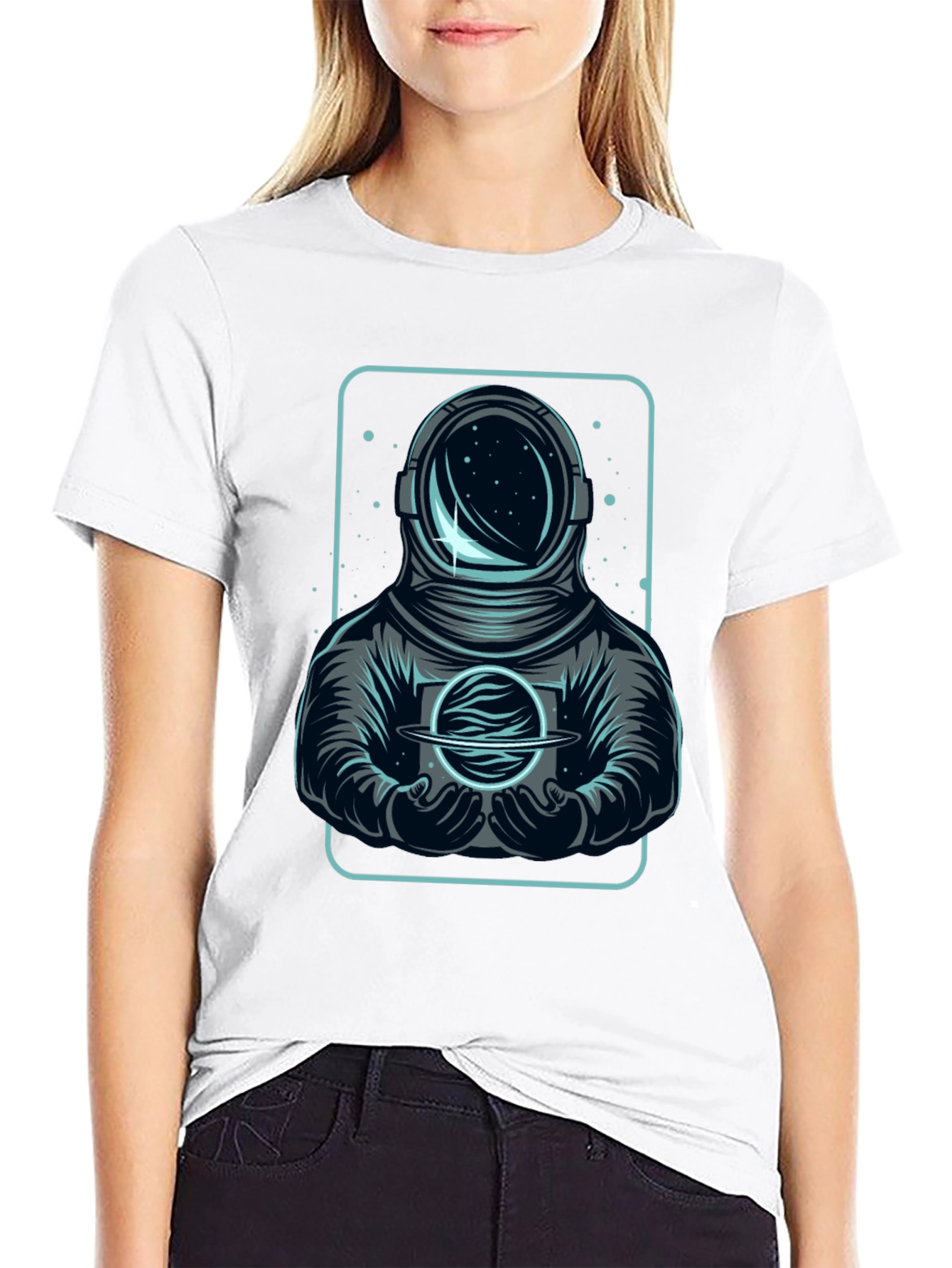 Astronaut Graphic T-Shirt - Space Explorer Design