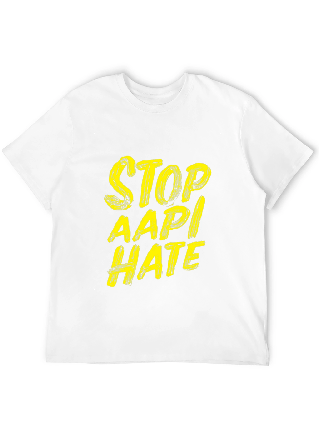 Stop AAPI Hate T-Shirt - Black Crew Neck Tee