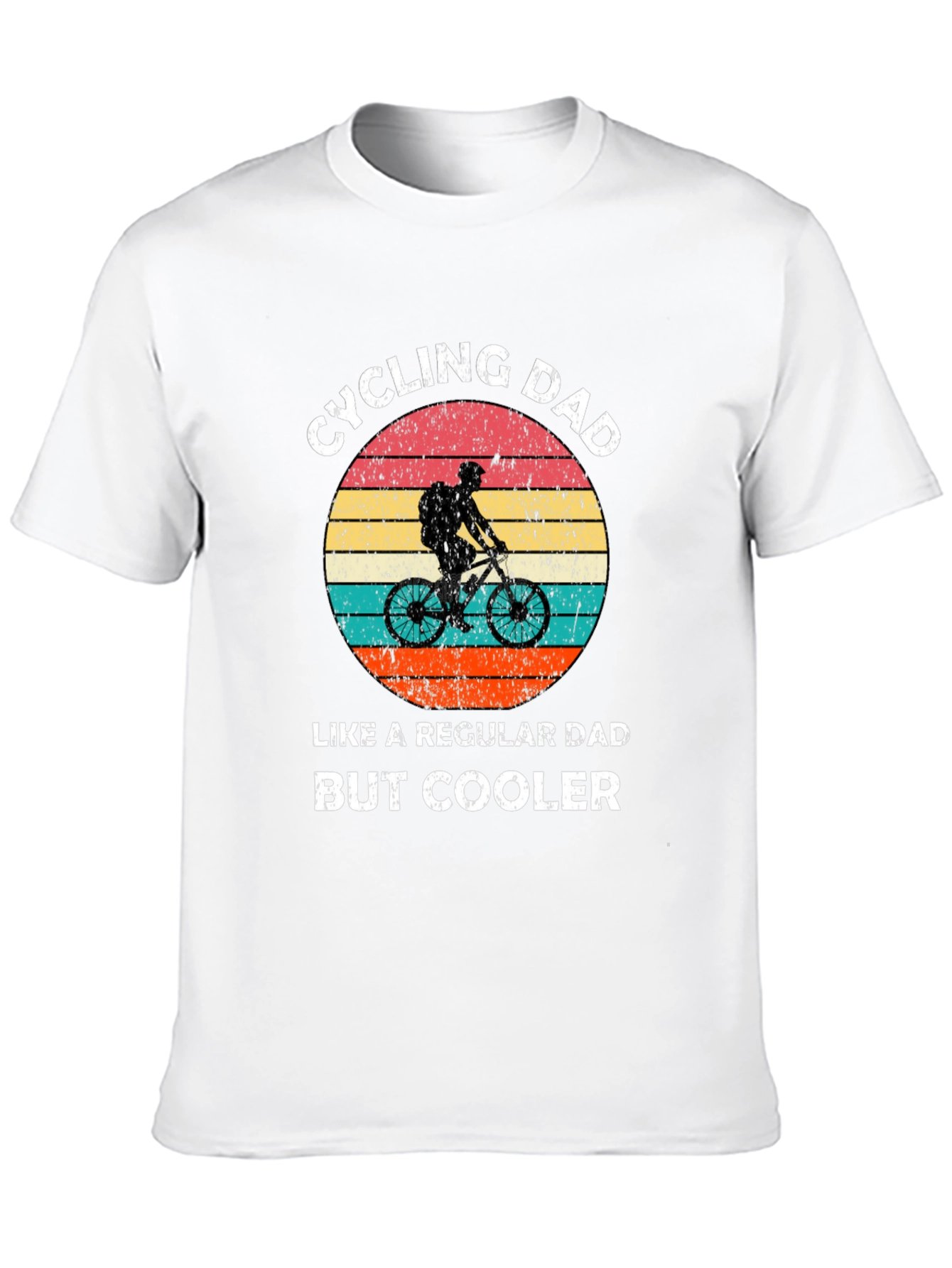 Cycling Dad T-Shirt - Retro Design