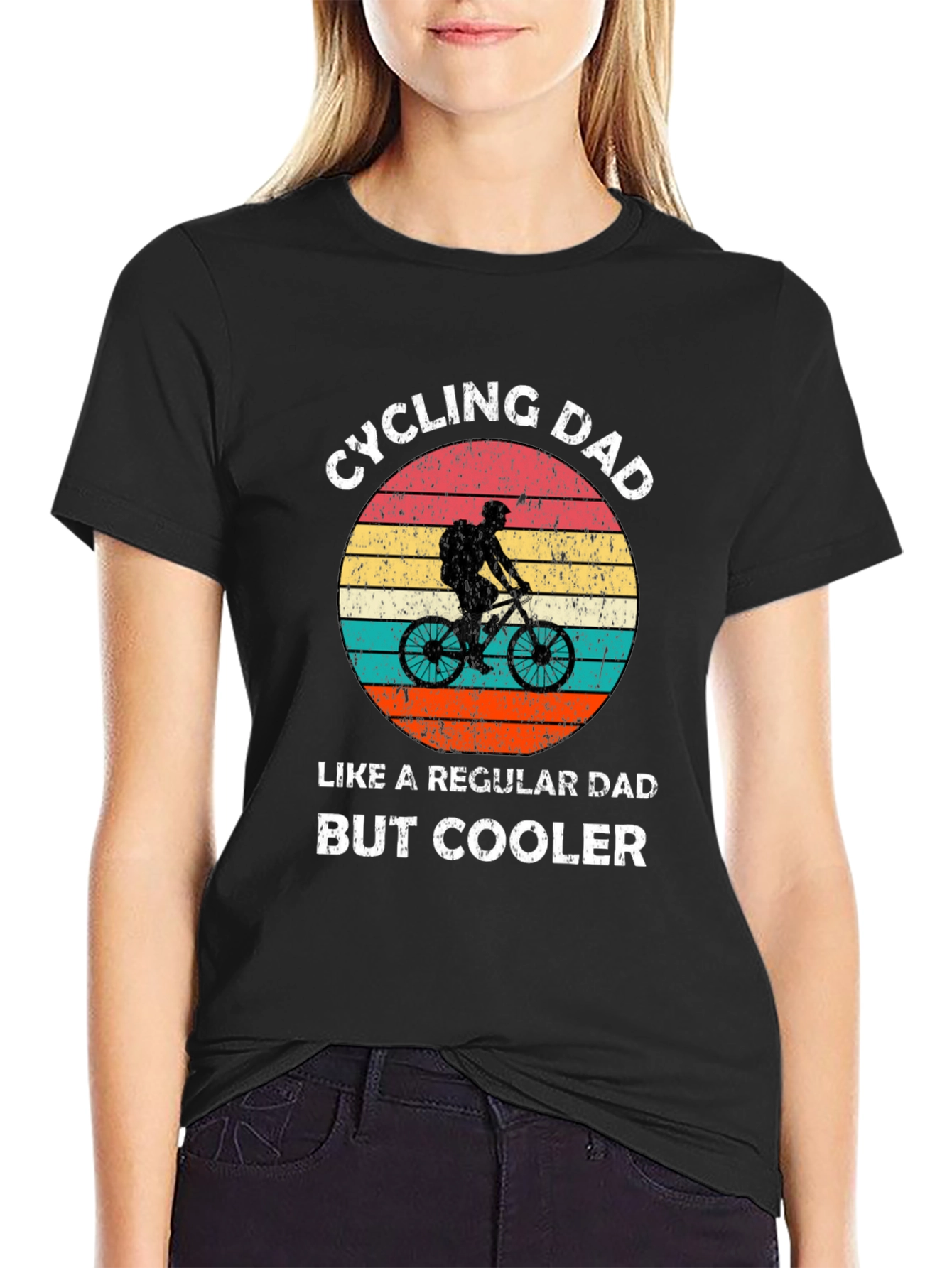 Cycling Dad T-Shirt - Retro Design