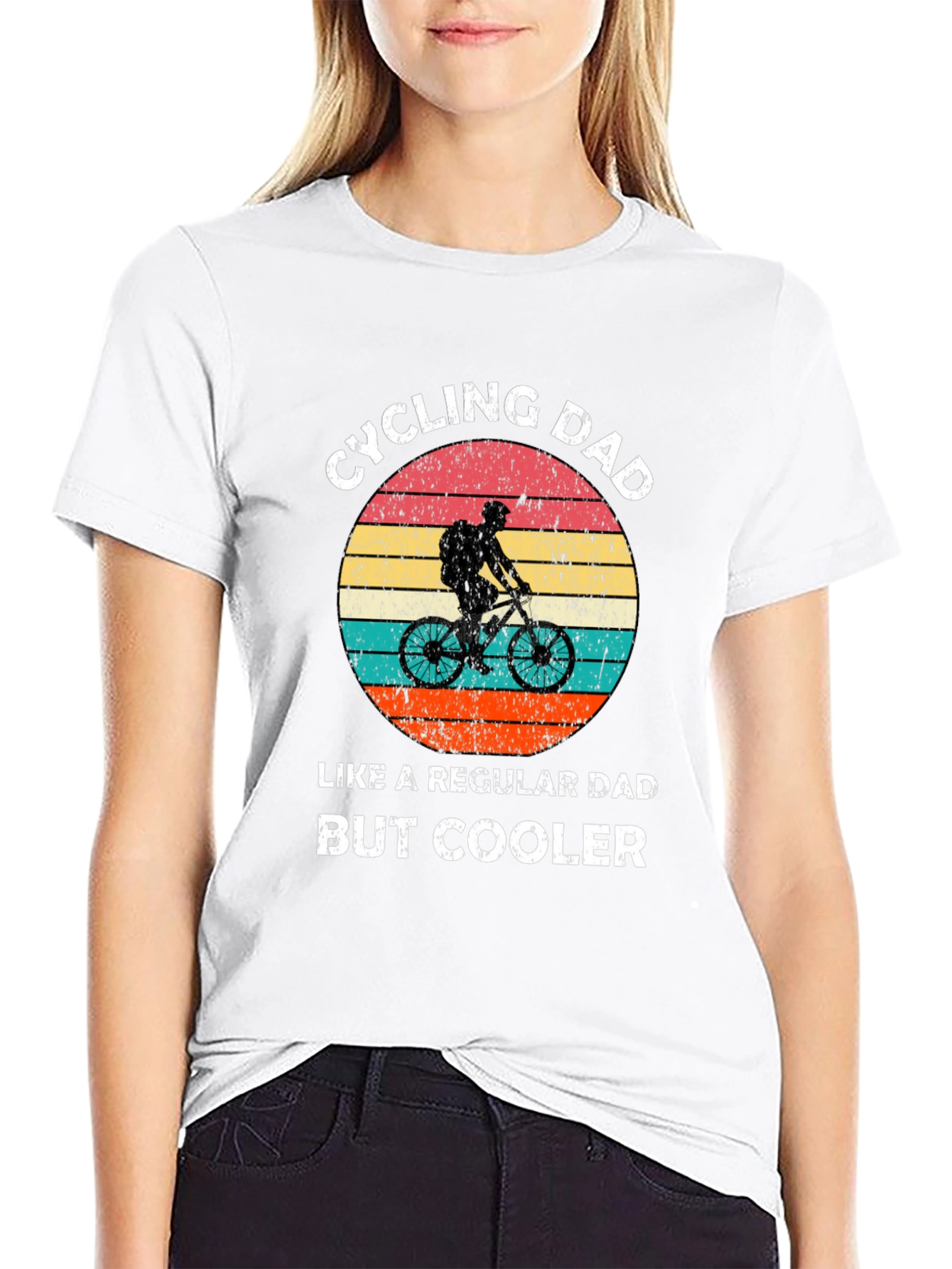 Cycling Dad T-Shirt - Retro Design