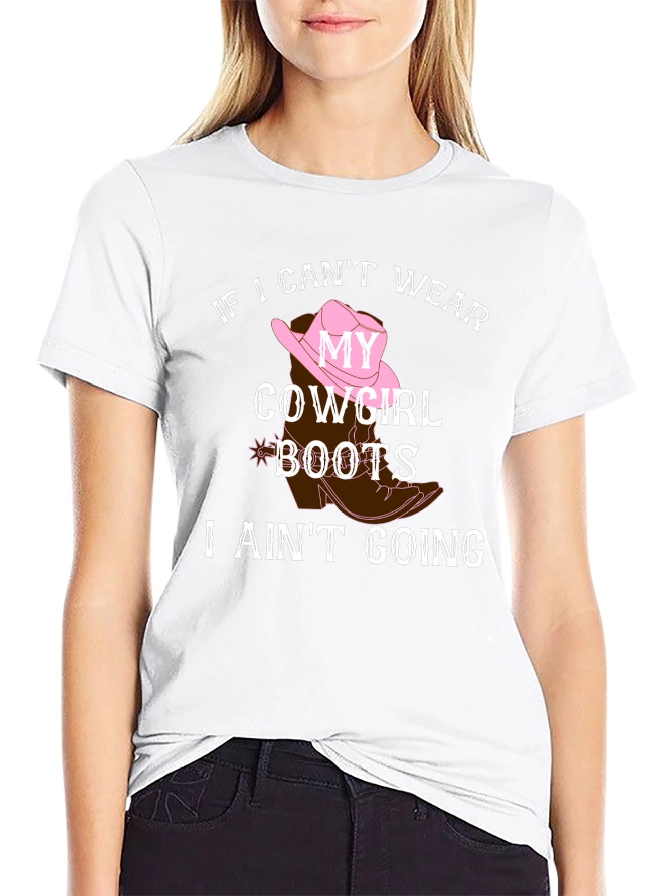 Cowgirl Boots Graphic Tee - Country Style Shirt