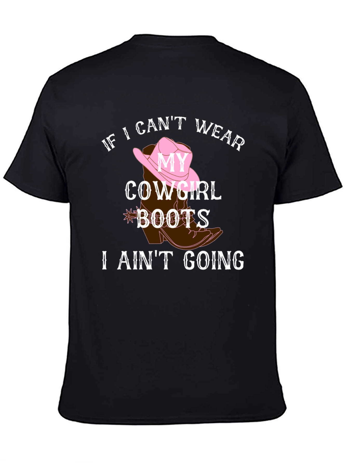 Cowgirl Boots Graphic Tee - Country Style Shirt