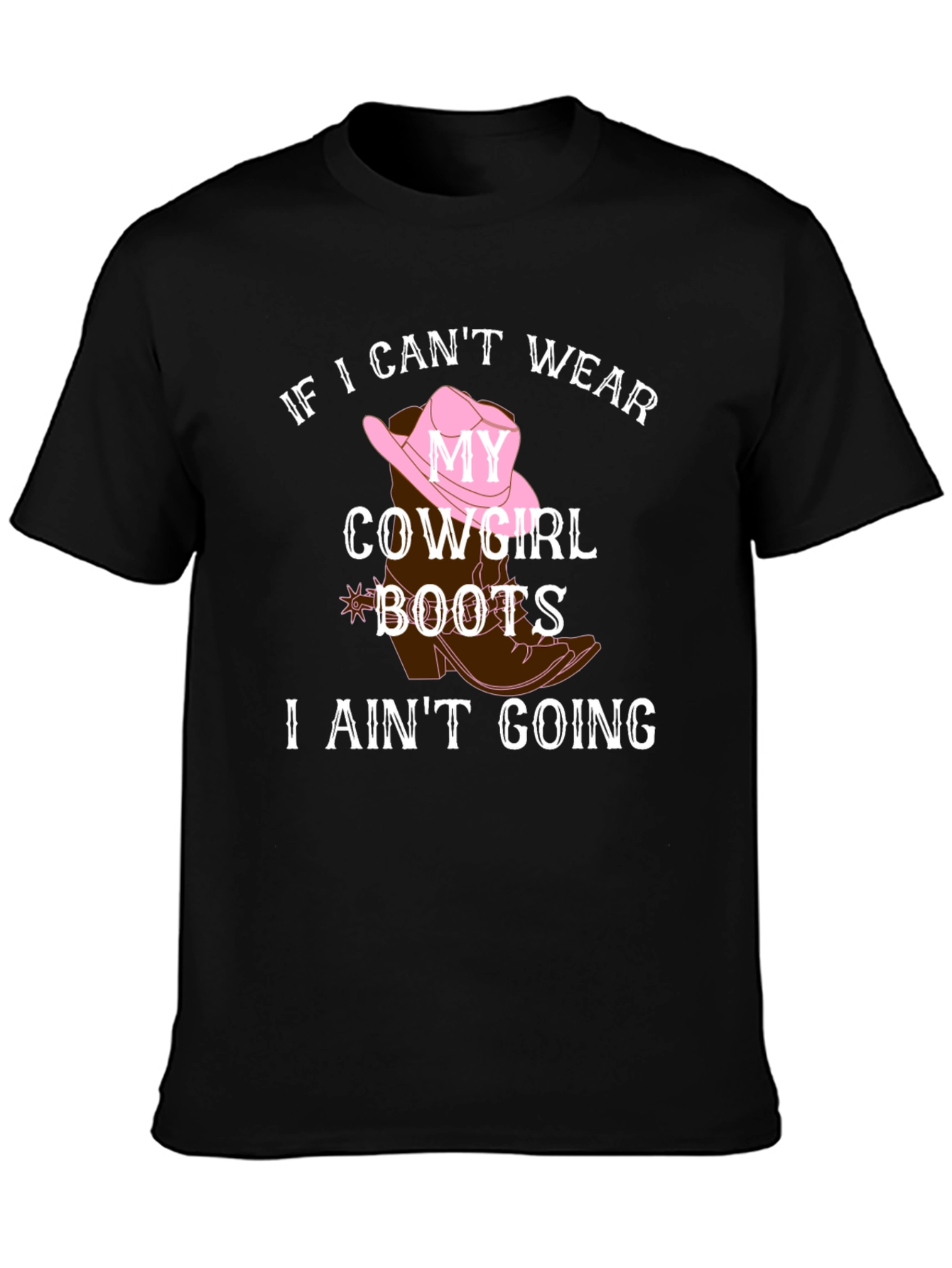 Cowgirl Boots Graphic Tee - Country Style Shirt
