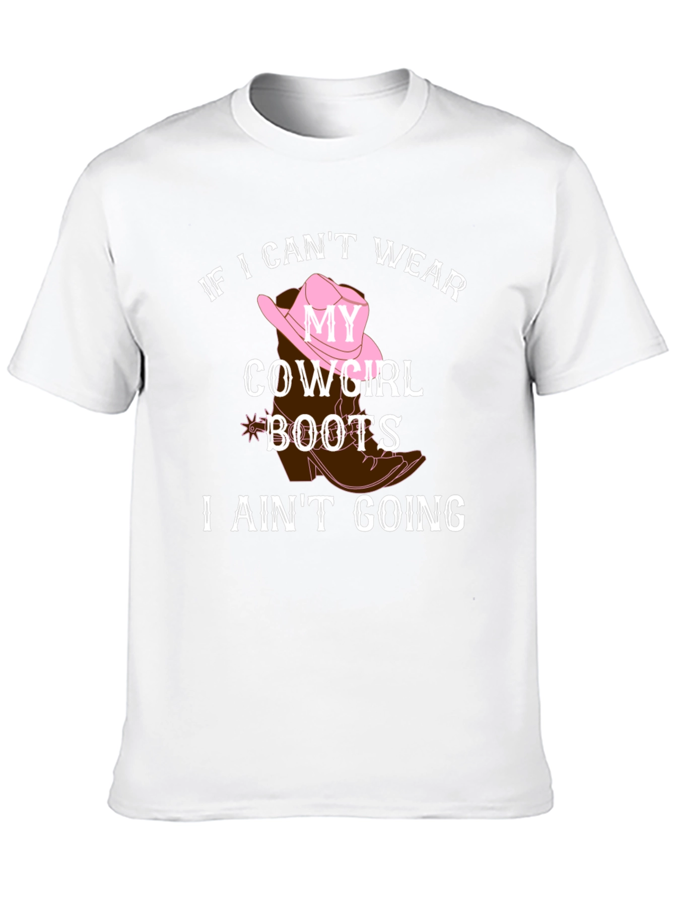 Cowgirl Boots Graphic Tee - Country Style Shirt