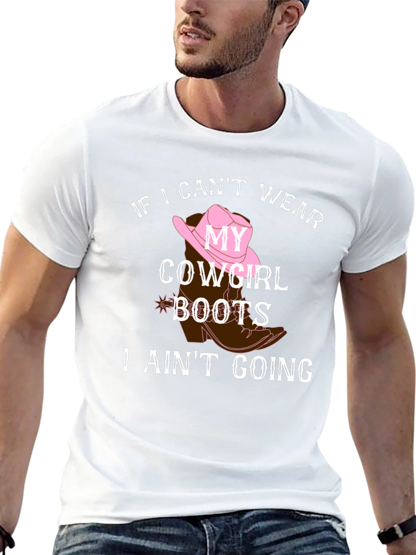 Cowgirl Boots Graphic Tee - Country Style Shirt