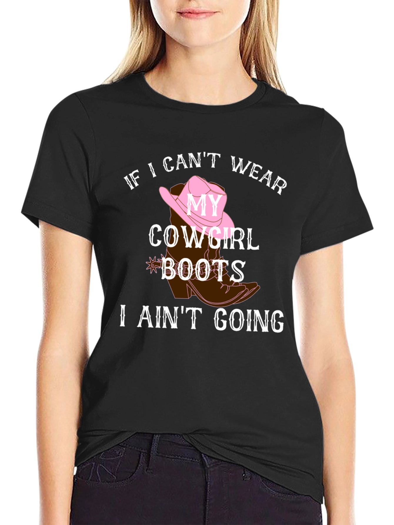 Cowgirl Boots Graphic Tee - Country Style Shirt