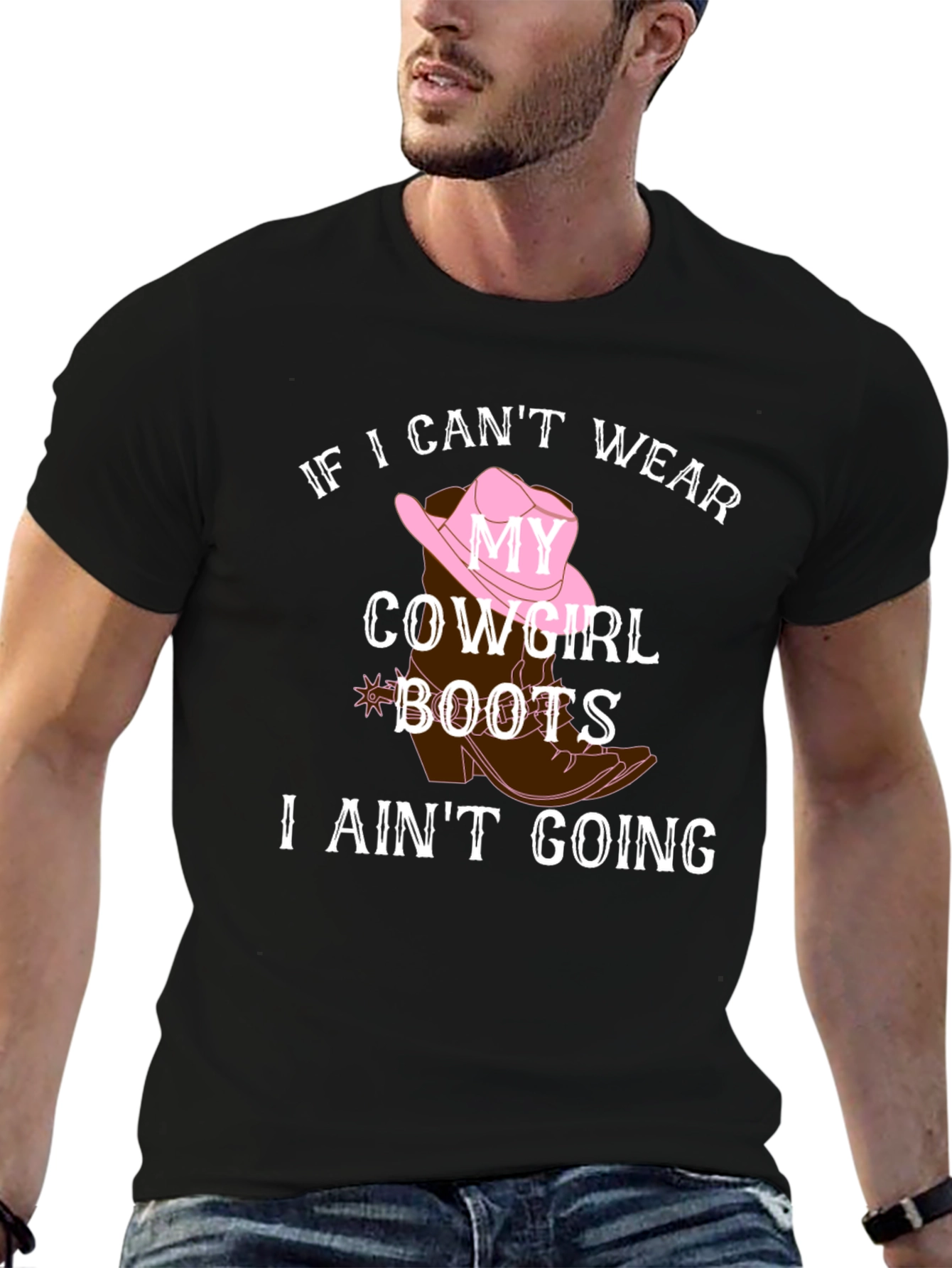 Cowgirl Boots Graphic Tee - Country Style Shirt