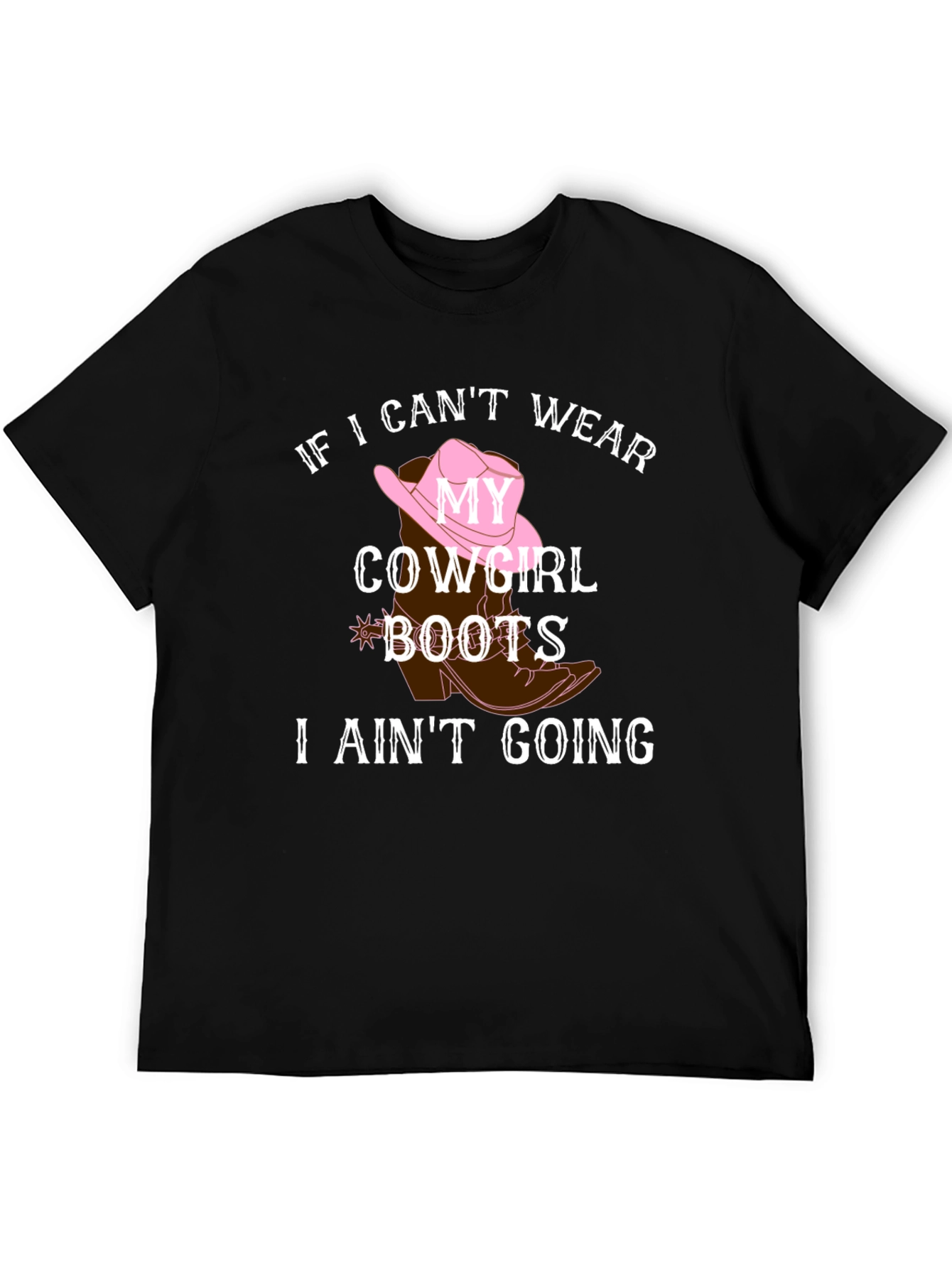 Cowgirl Boots Graphic Tee - Country Style Shirt
