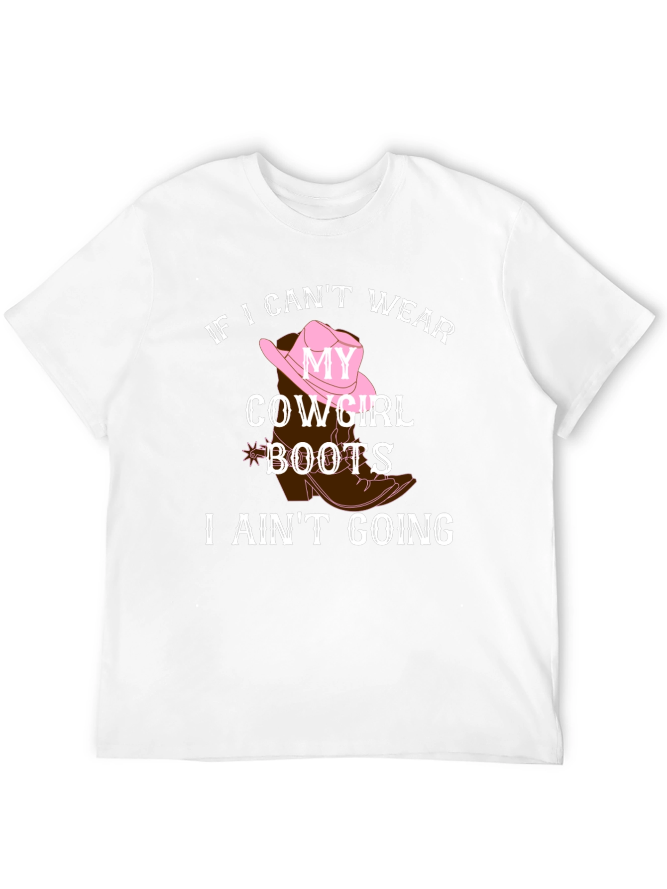 Cowgirl Boots Graphic Tee - Country Style Shirt