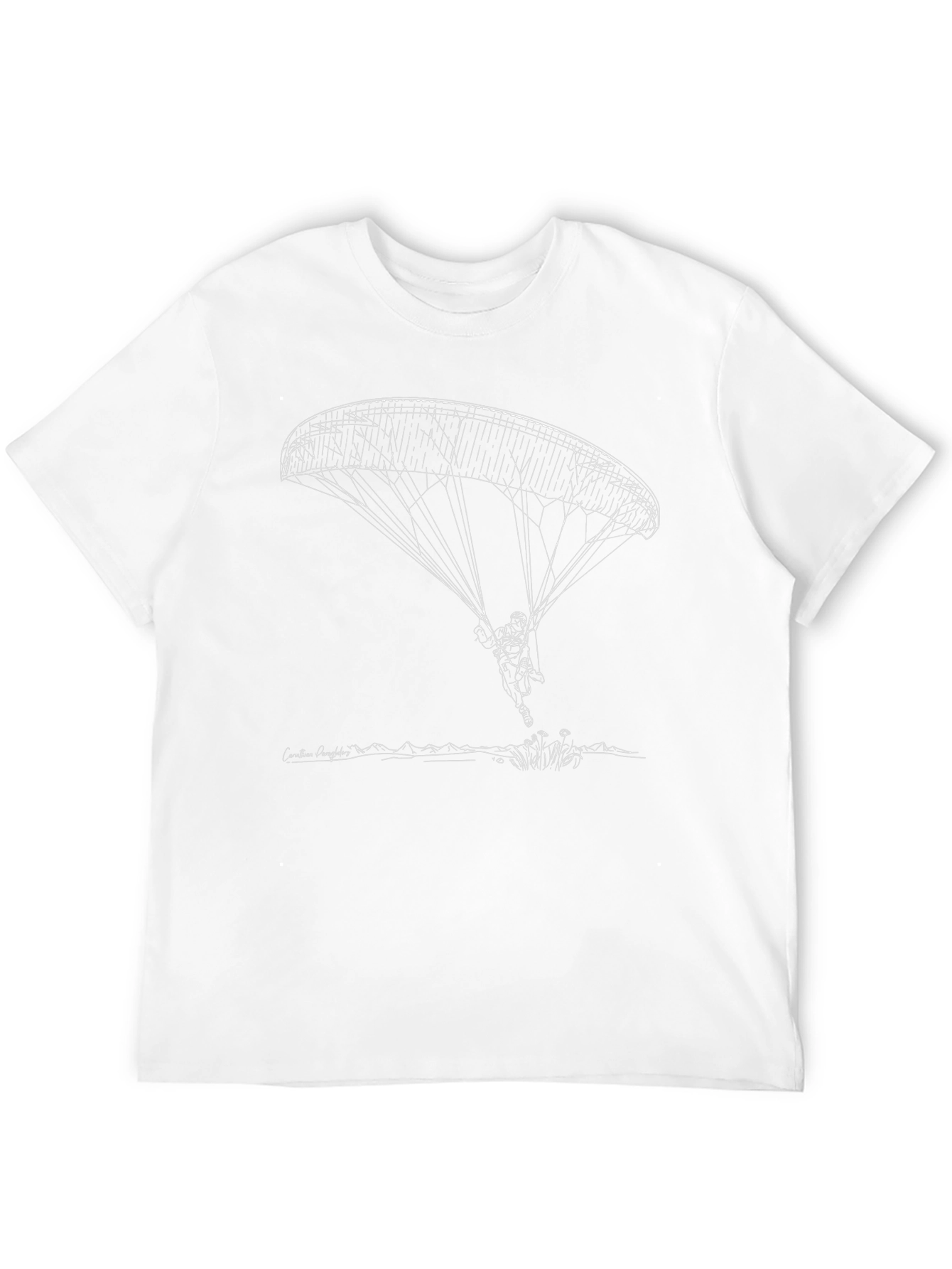Paraglider Design T-Shirt | Black