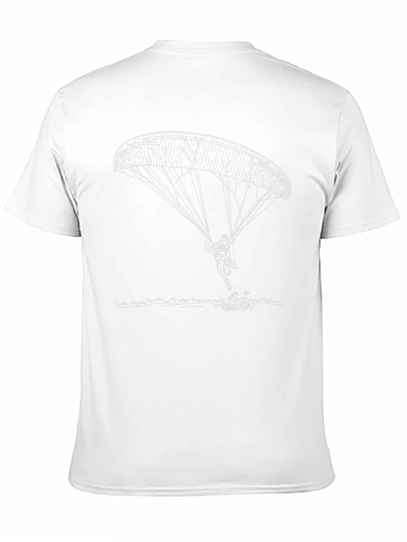 Paraglider Design T-Shirt | Black