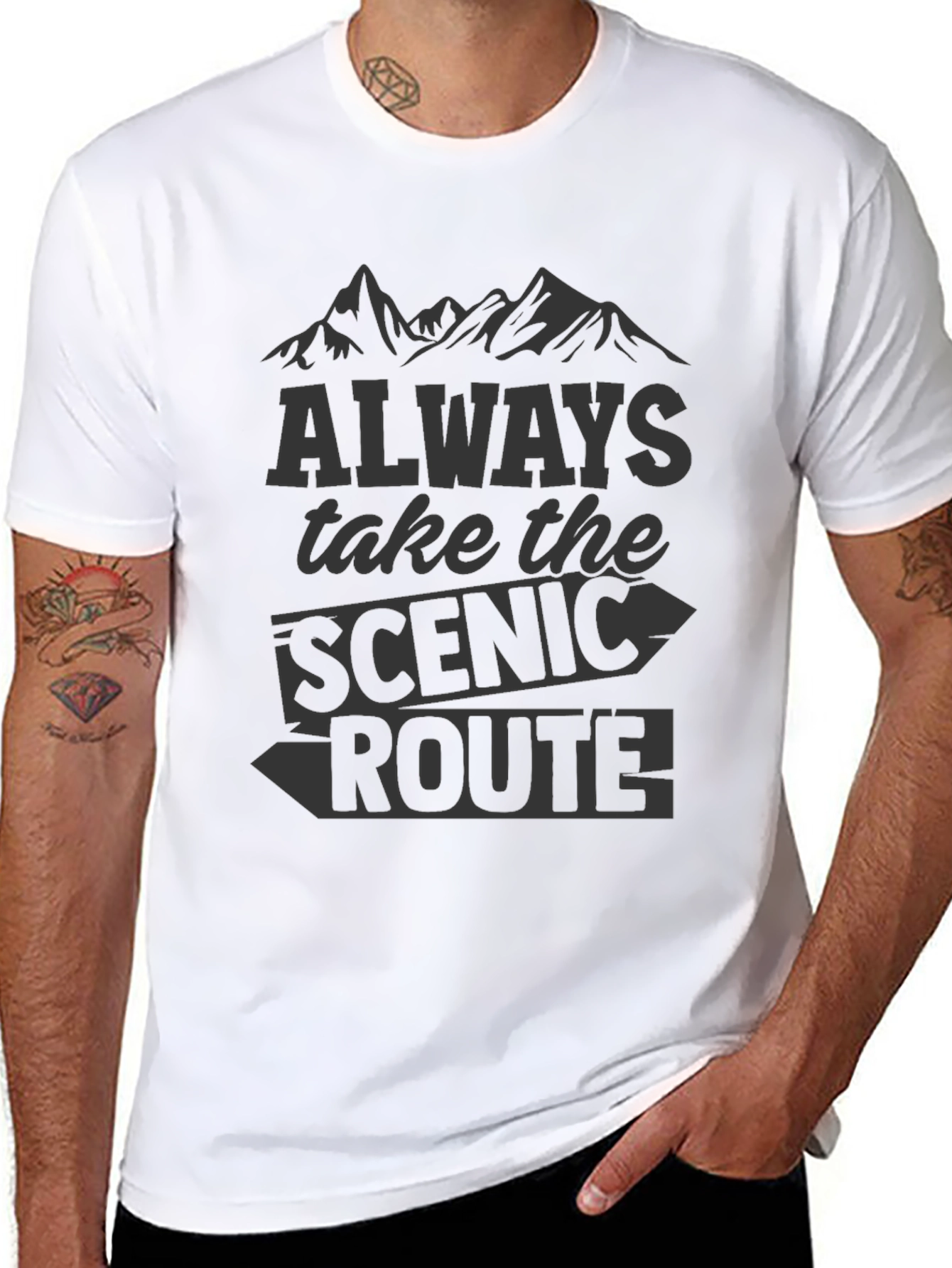 Scenic Route Mountain T-Shirt - Adventure Apparel